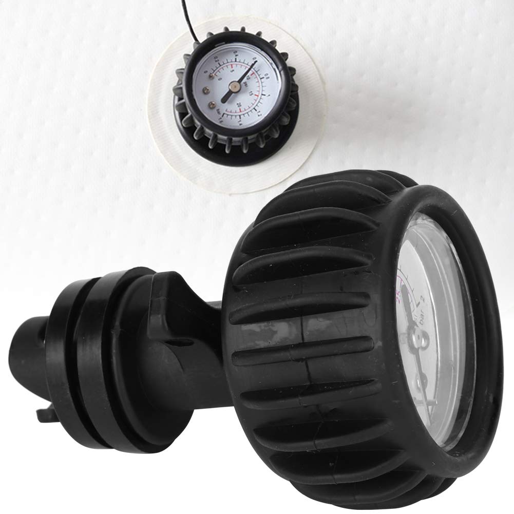 CHICIRIS 30PSI Inflatable Boat Pressure Gauge - Accurate Air Pressure Measurement for Rubber Dinghy, Kayak, Raft with Hand Pump | Waterproof Marine Accessories for Boating, Fishing & Outdoor Adventures