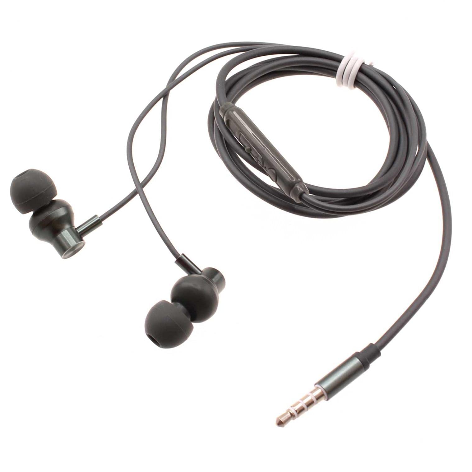Premium Wired Earphones with Hi-Fi Sound & Built-in Mic - Metal In-Ear Headphones Compatible with Microsoft Surface Go 3/Pro/Pro 2/Pro 3 - Perfect for Work Calls, Online Classes & Music Listening