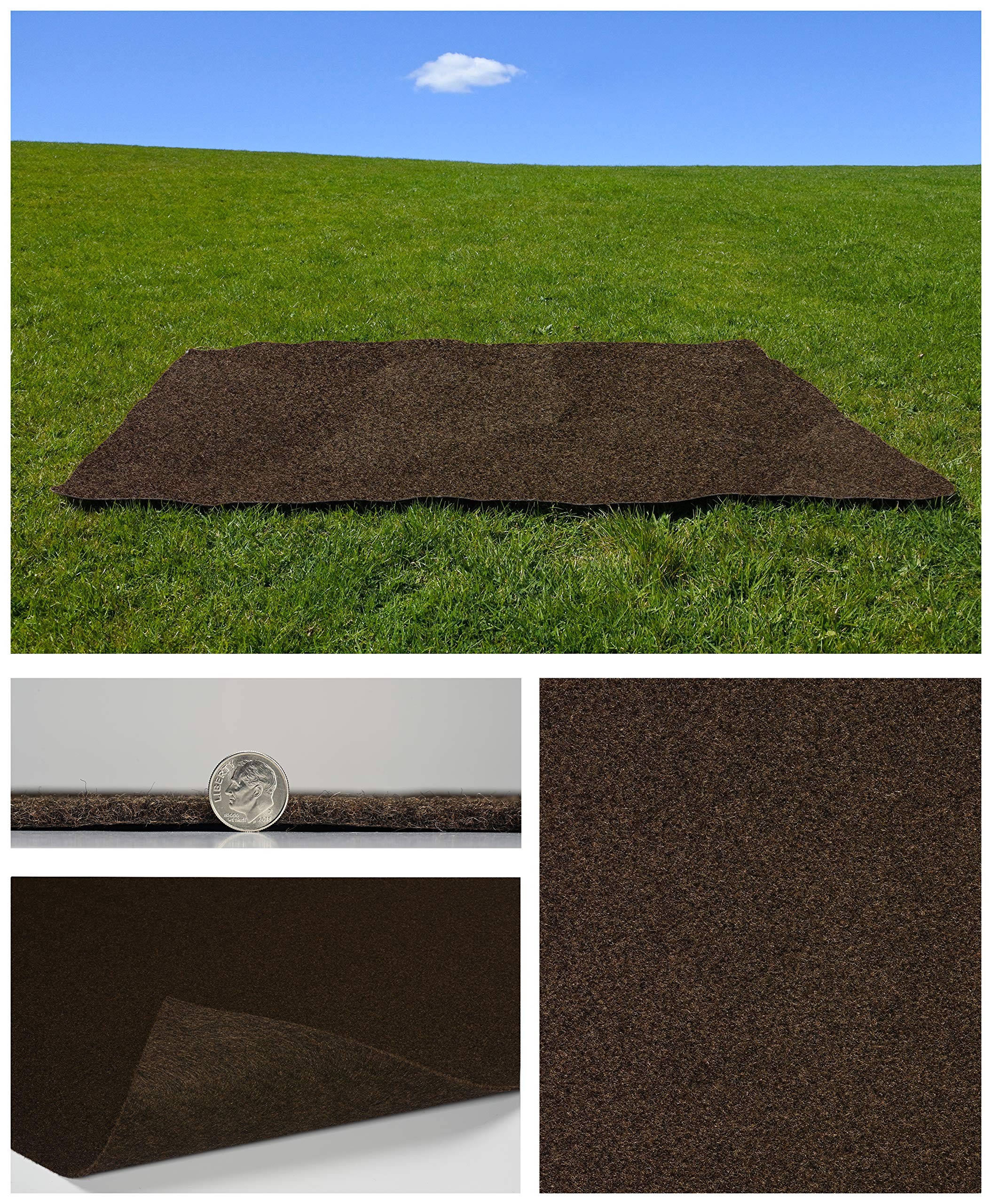 KOECKRITZ 5' x 8' Mocha Outdoor Rug - Soft, Durable, Lightweight & Waterproof Picnic Blanket for Camping, Beach, Backyard, Patio, Concerts - Perfect for Outdoor Activities, Fireworks & Picnics