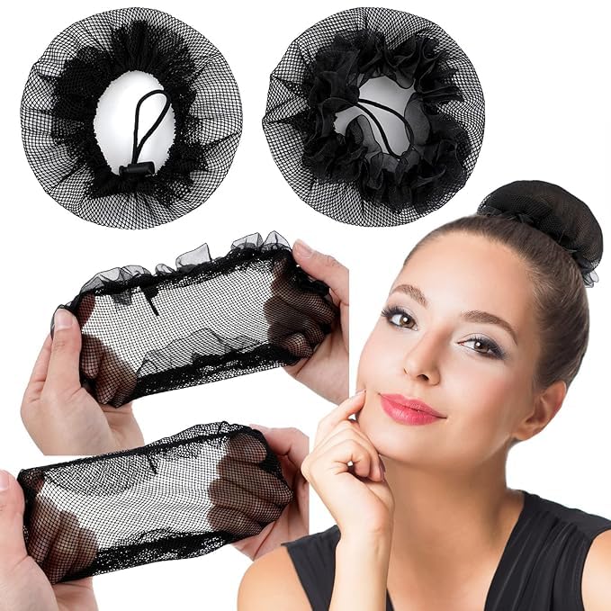 Osceola Styling Jali Bun - Reusable Invisible Elastic Hair Nets for Ballet & Dance (Pack of 3) | Secure Hair Accessories for Women & Girls | Perfect for Performances, Workouts & Daily Styling