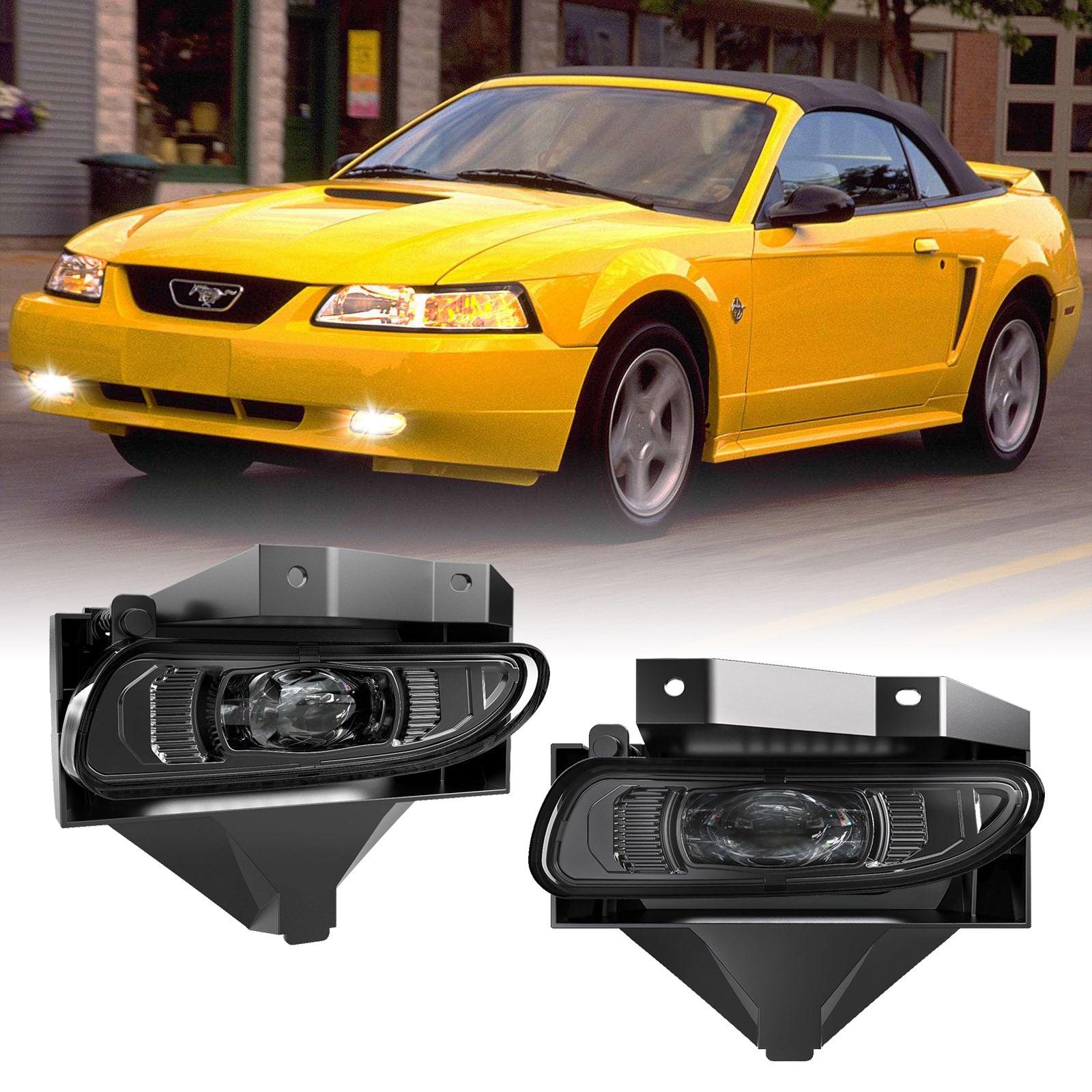 2-Pack LED Fog Light Kit for 1999-2004 Ford Mustang GT - High Visibility Driving Lights for Night & Foggy Conditions