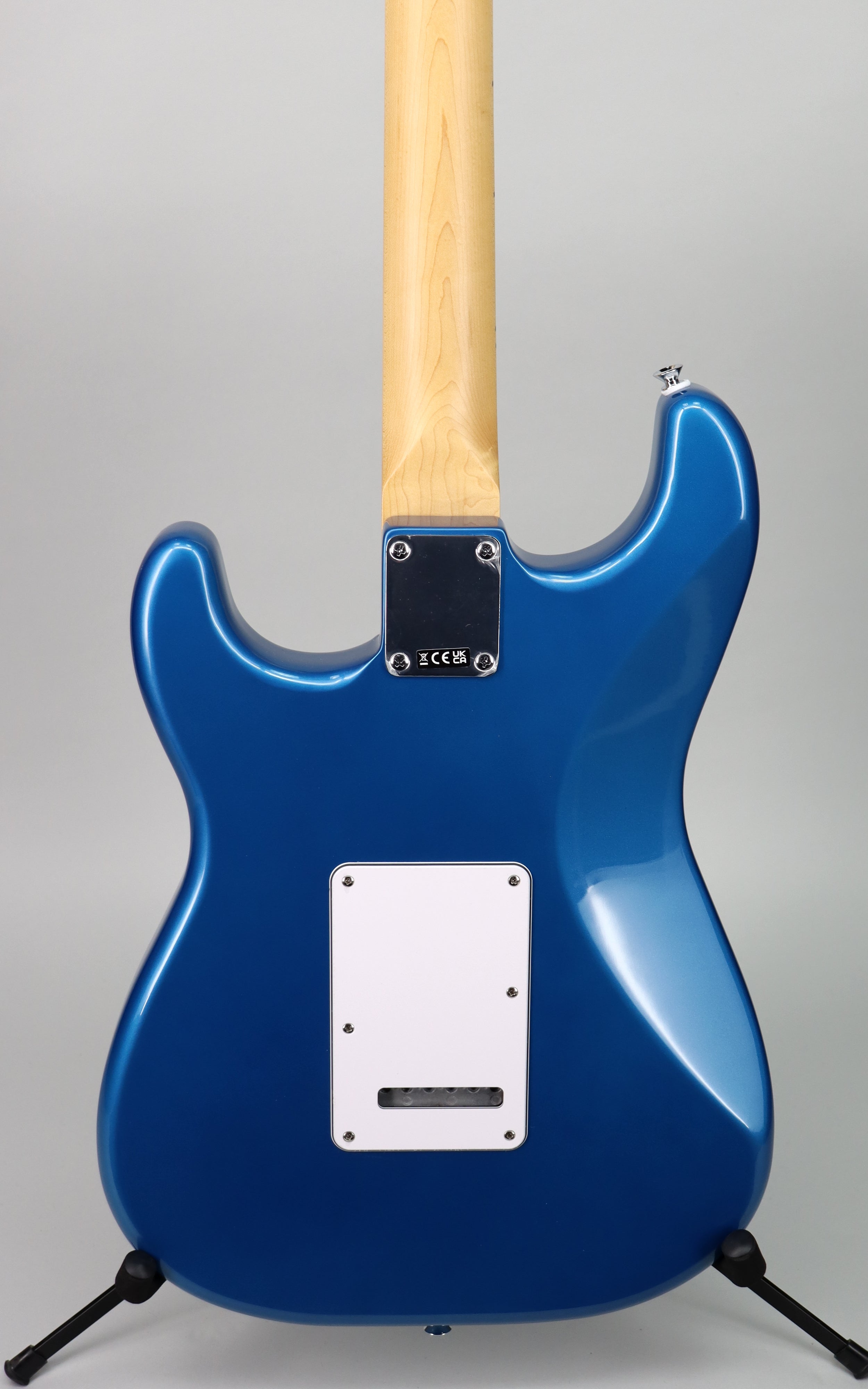 Fender Standard Stratocaster HSS Electric Guitar Bundle with Mustang LT25 Amplifier - Aqua Marine Metallic Finish for Home Practice & Live Performances