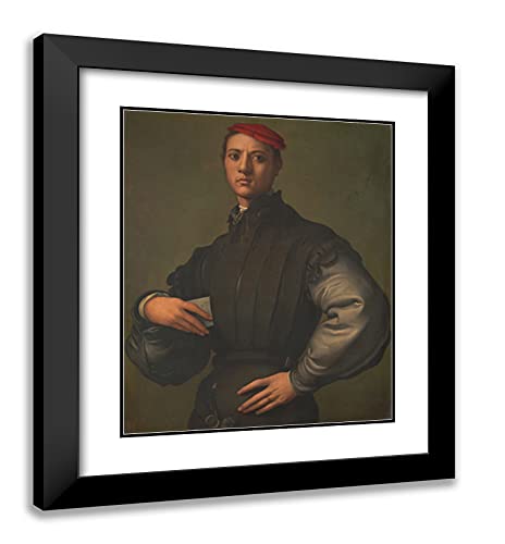 Black Modern Wood Frame with Double Matting