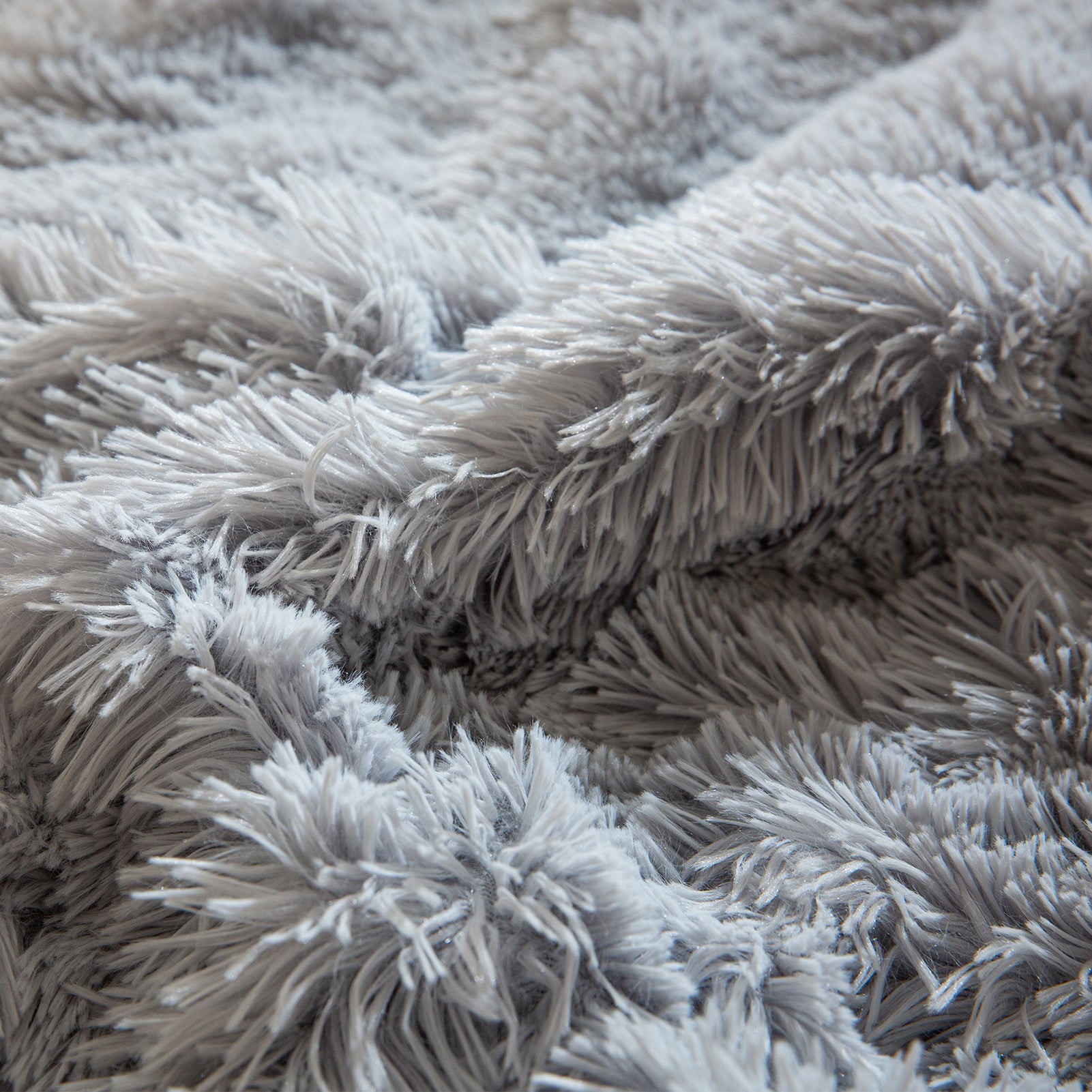 MAXYOYO Folding Floor Sofa Bed - Grey Faux Fur Bean Bag Chair with Foam Filling, Convertible Sleeper for Living Room, Bedroom & Dorm | Comfortable Lounge Seating for Relaxing, Reading & Napping