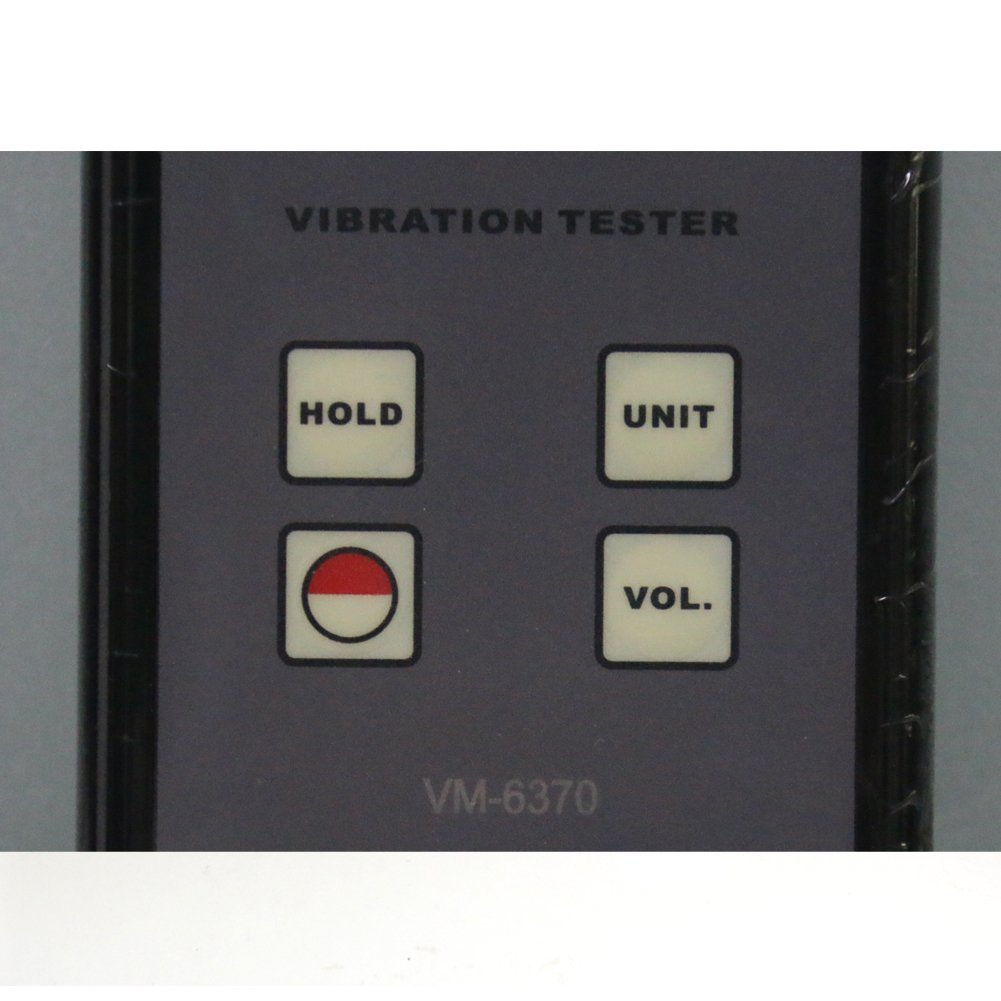 Teren-VM-6370 Digital Vibration Meter Tester - Portable Vibrometer Gauge for Industrial Machinery, HVAC Systems & Rotating Equipment - Measure Vibration Frequency & Acceleration for Predictive Maintenance