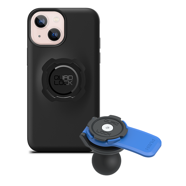 1 Ball Motorcycle Phone Mount Kit - Universal Adjustable Handlebar Holder for iPhone & Smartphones - Perfect for GPS Navigation & Hands-Free Riding