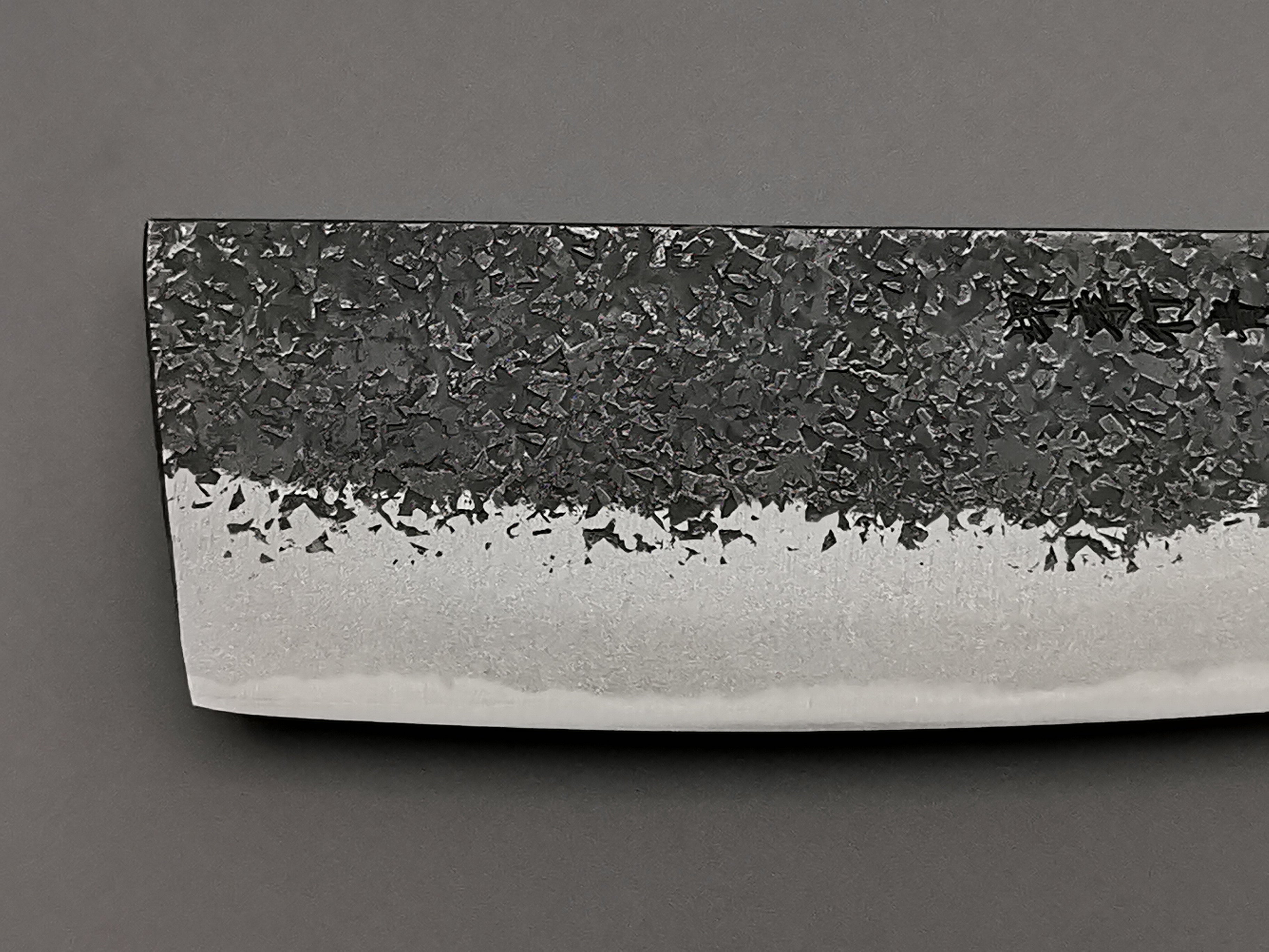 Premium Itsuo Doi Homura Guren Blue #2 Nakiri Knife - Japanese High-Carbon Steel Kitchen Knife for Professional Chefs & Home Cooking - Perfect for Slicing Vegetables, Herbs & Sushi Ingredients