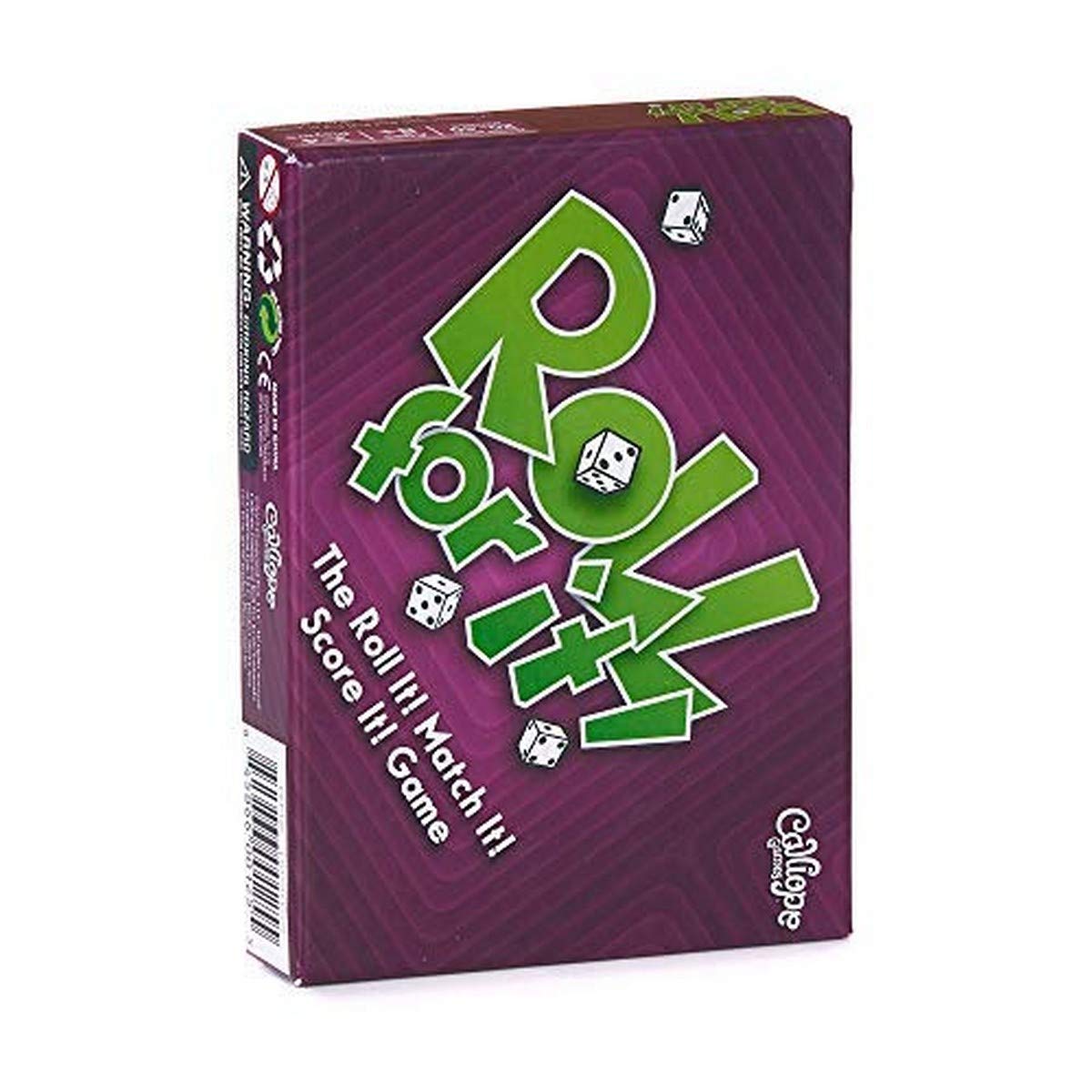 Calliope Games Roll For It! - Purple Edition Dice Game | Fun Family Board Game for Kids & Adults | Perfect for Parties, Game Nights & Travel