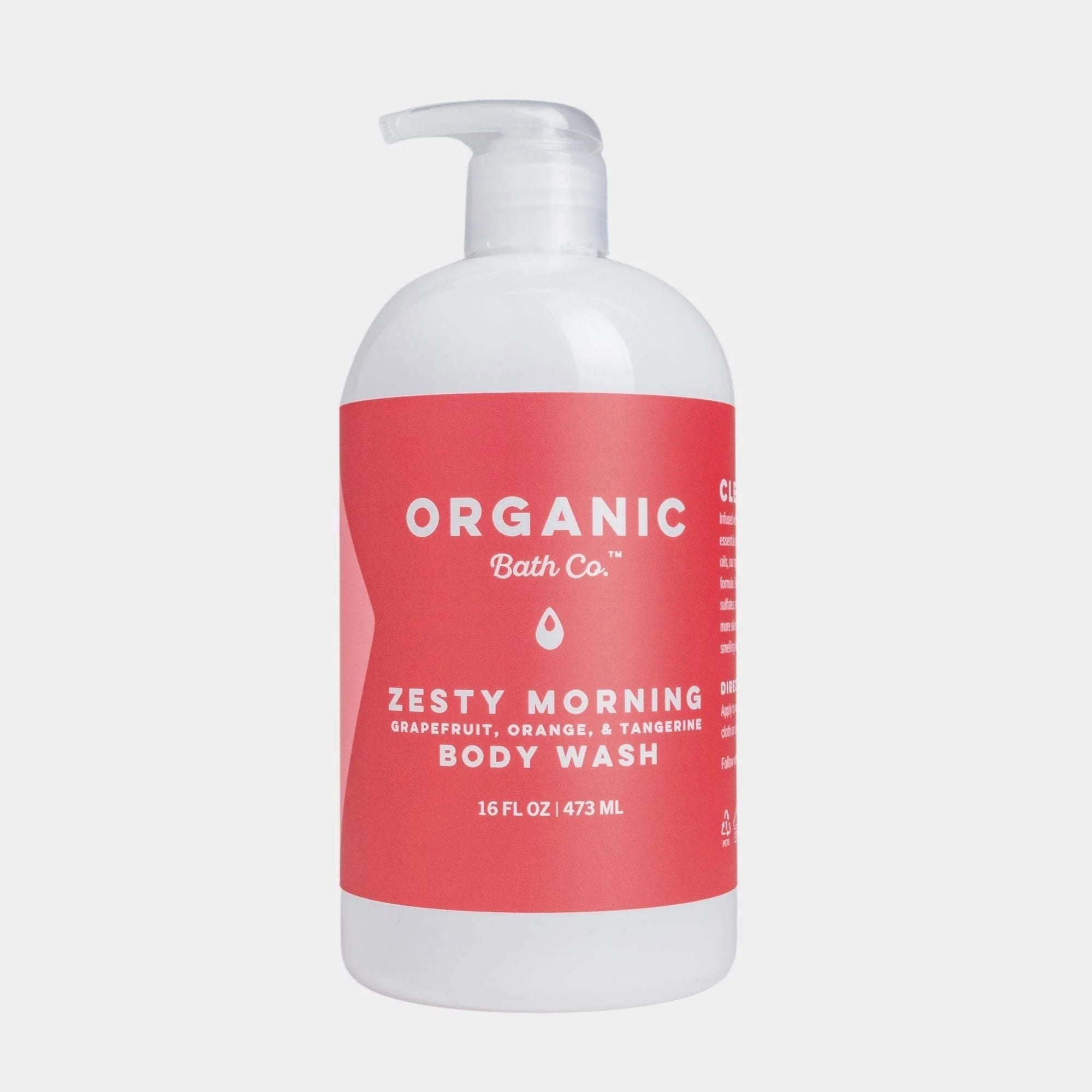 Zesty Morning Organic Body Wash - Natural & Refreshing for Sensitive Skin - Perfect for Daily Shower & Spa Relaxation