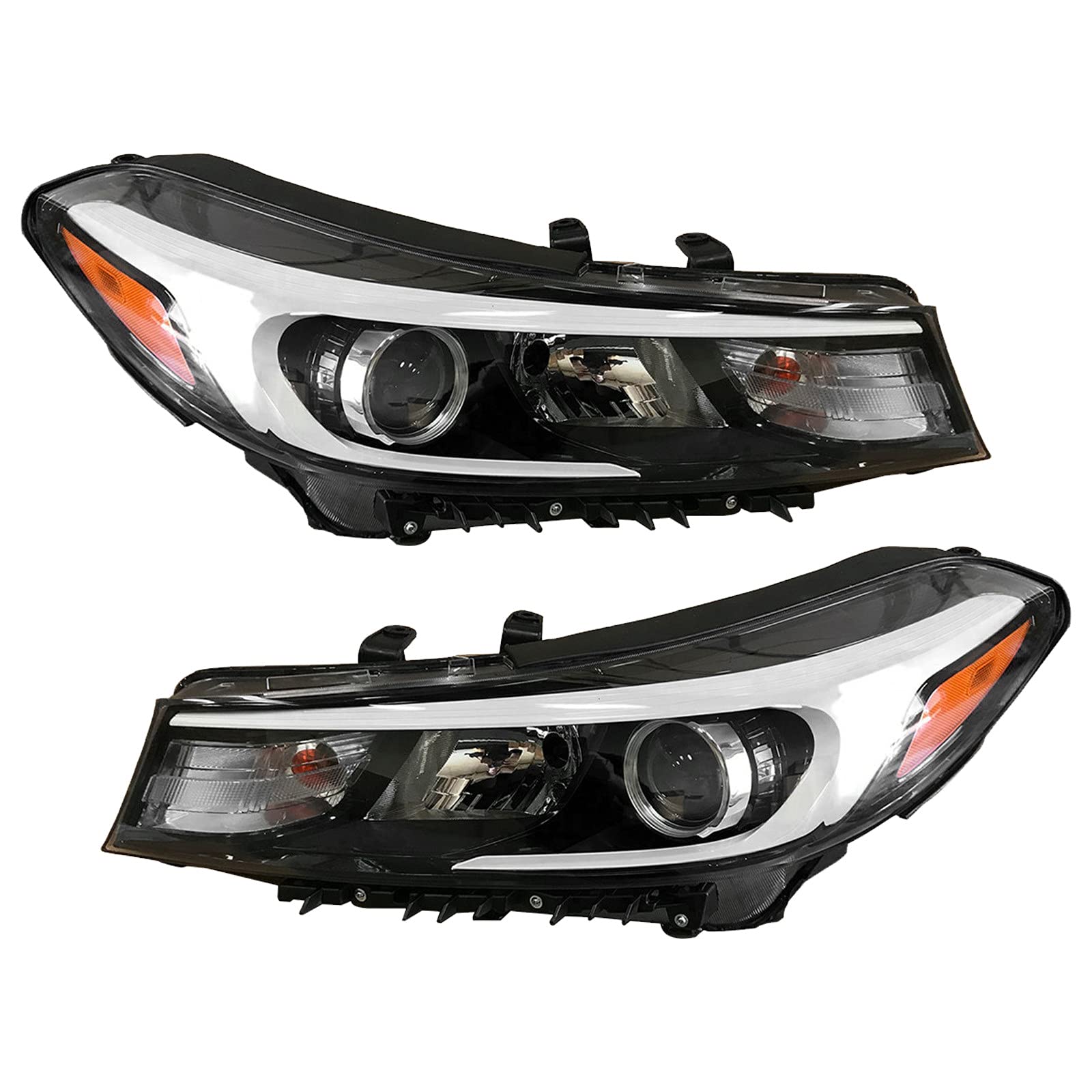 AutoModed Halogen Headlights Set for 2017-2018 Forte/Forte5 - Driver & Passenger Side (2pcs) | Perfect Night Driving Upgrade