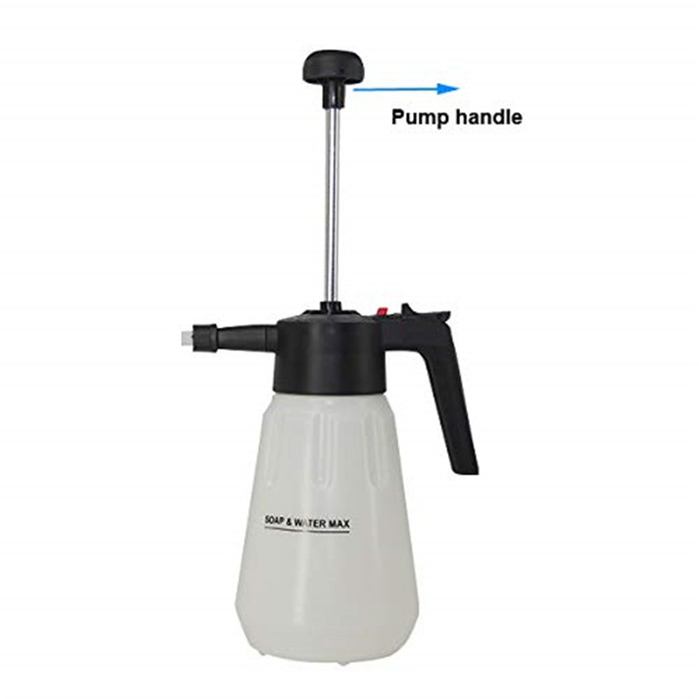 1.5L Hand Pump Foam Sprayer - Heavy Duty Foam Applicator for Car Wash, Cleaning & Gardening | Multi-Purpose Foam Spray Bottle for Detergent, Soap & Chemical Solutions