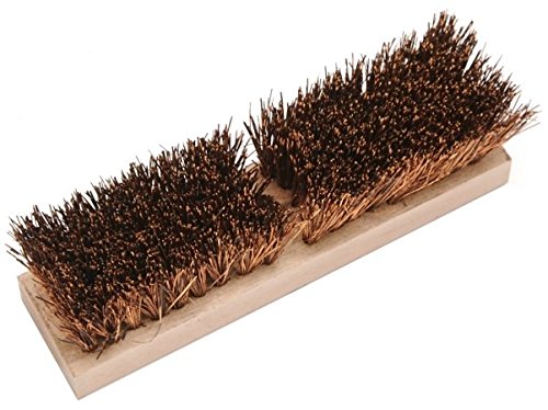 10 Inch Palmyra Deck Brush - Heavy Duty Outdoor Broom for Cleaning Patios, Decks, and Sidewalks - Natural Fiber Bristles for Effective Scrubbing - Ideal for Home, Garage, and Commercial Use