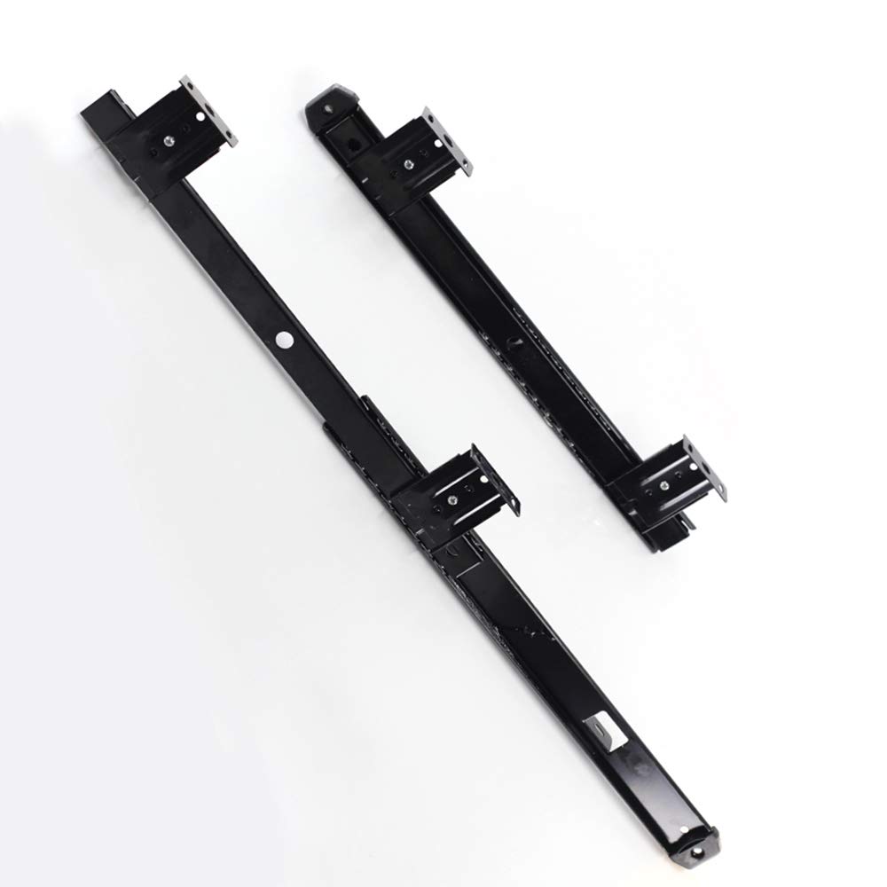 Heavy Duty Under Desk Keyboard Slide Rails with Ball Bearings - Black Computer Desk Extension Tray for Ergonomic Workspace Setup | Perfect for Home Office, Gaming & Workstations