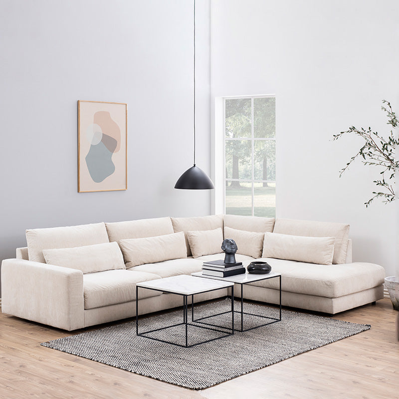 LUCIO White Marble Coffee Table 60cm - Modern Round Living Room Center Table for Small Spaces & Apartments