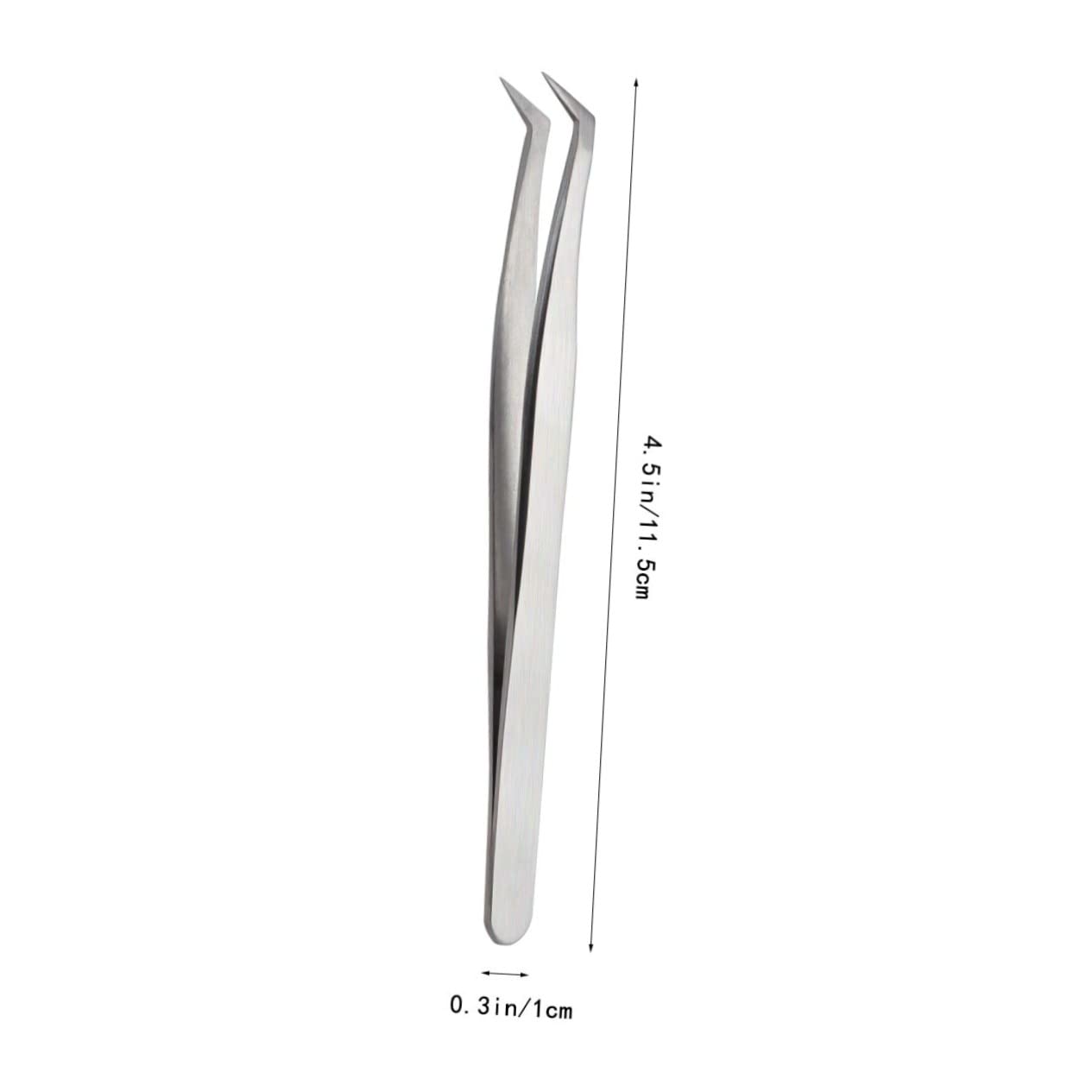 Premium Stainless Steel Eyelash Extension Tweezers - Professional Lash Clip Applicator for False Eyelash Grafting | Perfect for Salon, Home Use & DIY Lash Extensions