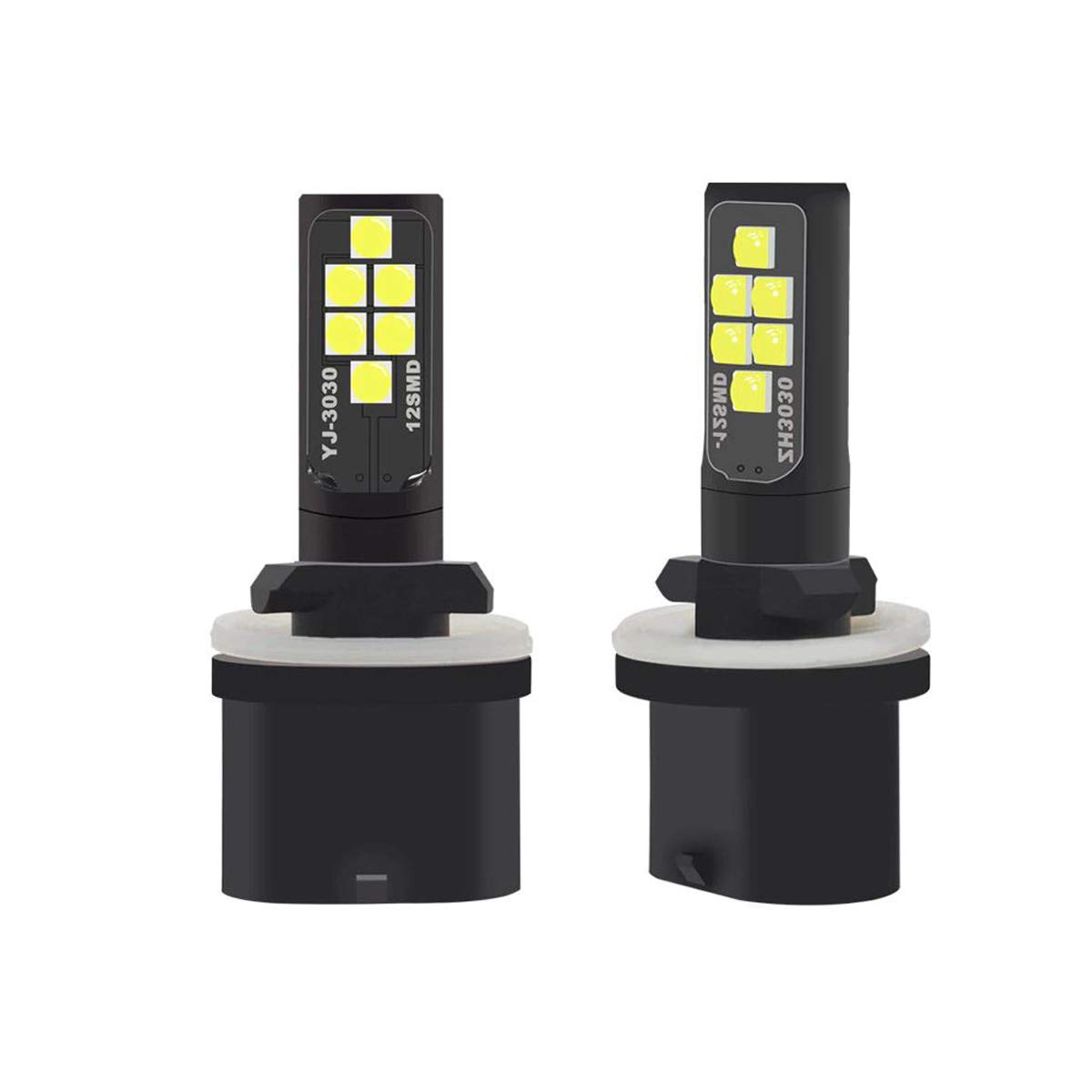 SOCAL-LED 2x 880 893 899 LED Fog Light Bulbs for Powersports - 3030 SMD Ultra Bright Purple DRL Daytime Running Lights - Perfect for ATV, UTV, Motorcycle & Off-Road Vehicles