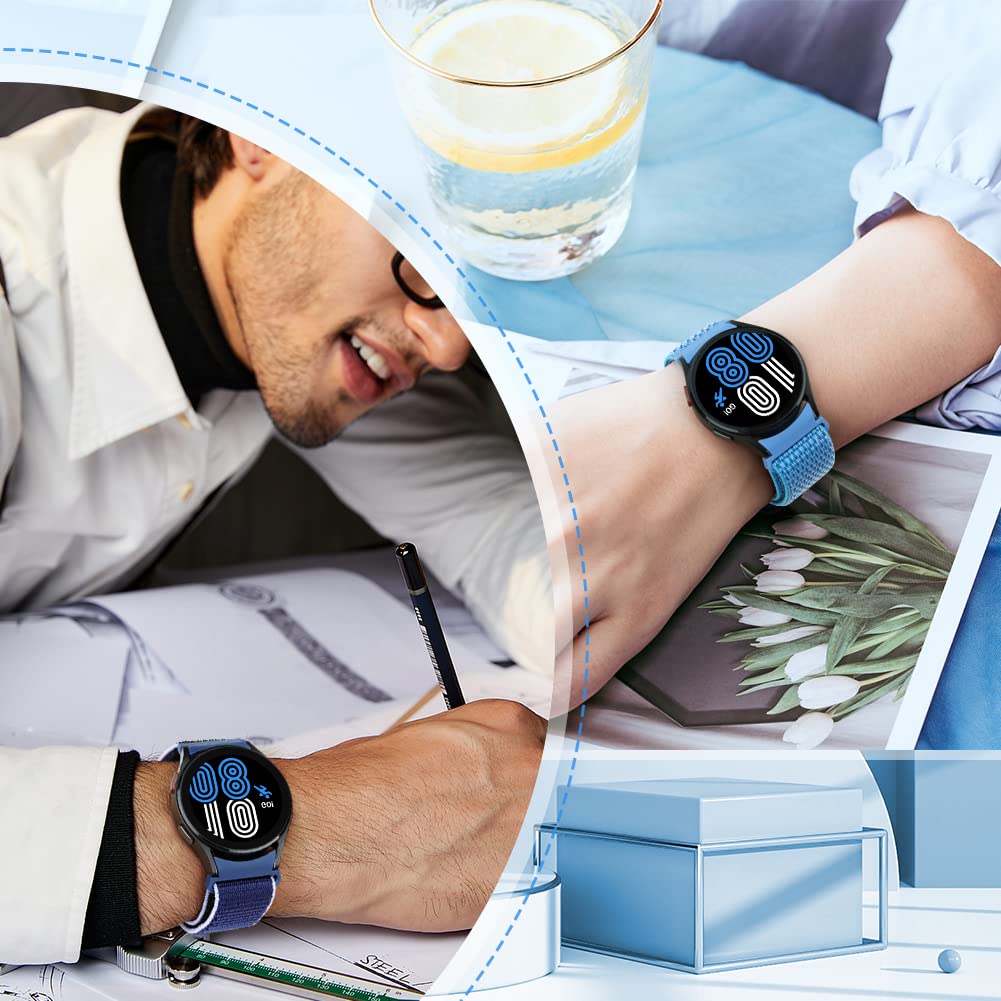 Galaxy Watch 6/5/4 Bands - No Gap Sport Loop Strap for Active Lifestyles