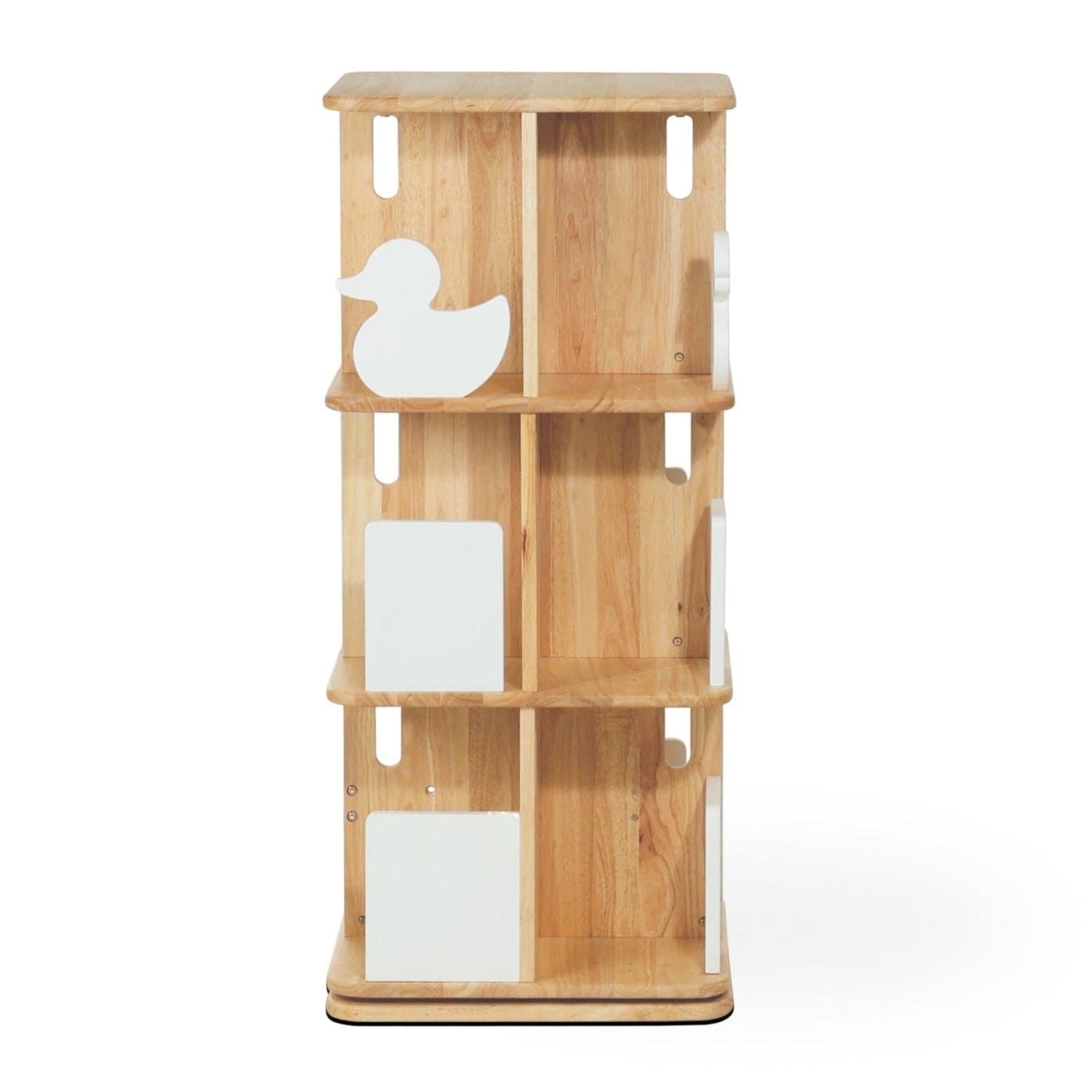 Montessori Rotating Bookcase for Kids - Wooden Bookshelf with 360° Rotation - Perfect for Classroom, Playroom & Nursery Organization