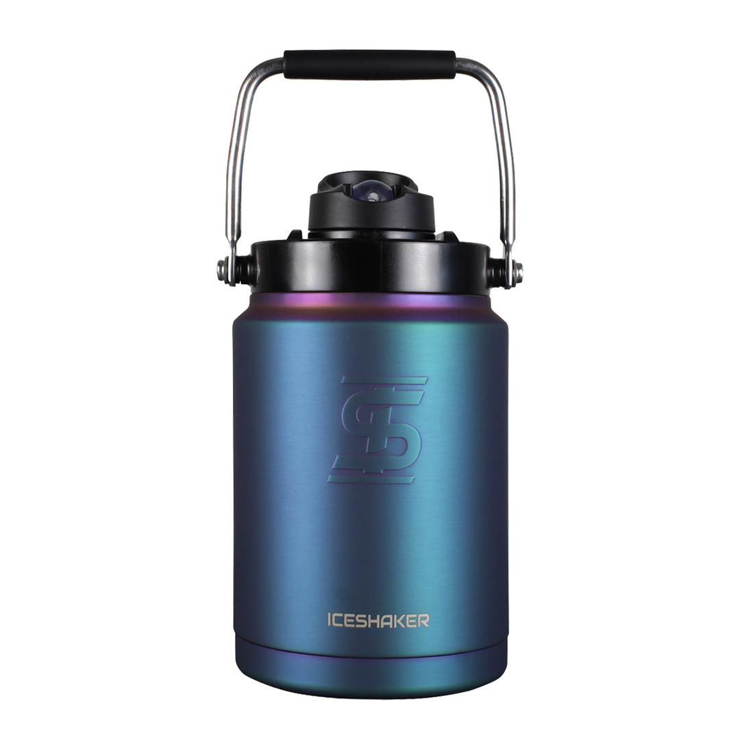 Custom Half Gallon Water Jug with Non-Slip Silicone Base - Wisteria Purple - Perfect for Gym, Hiking & Outdoor Activities
