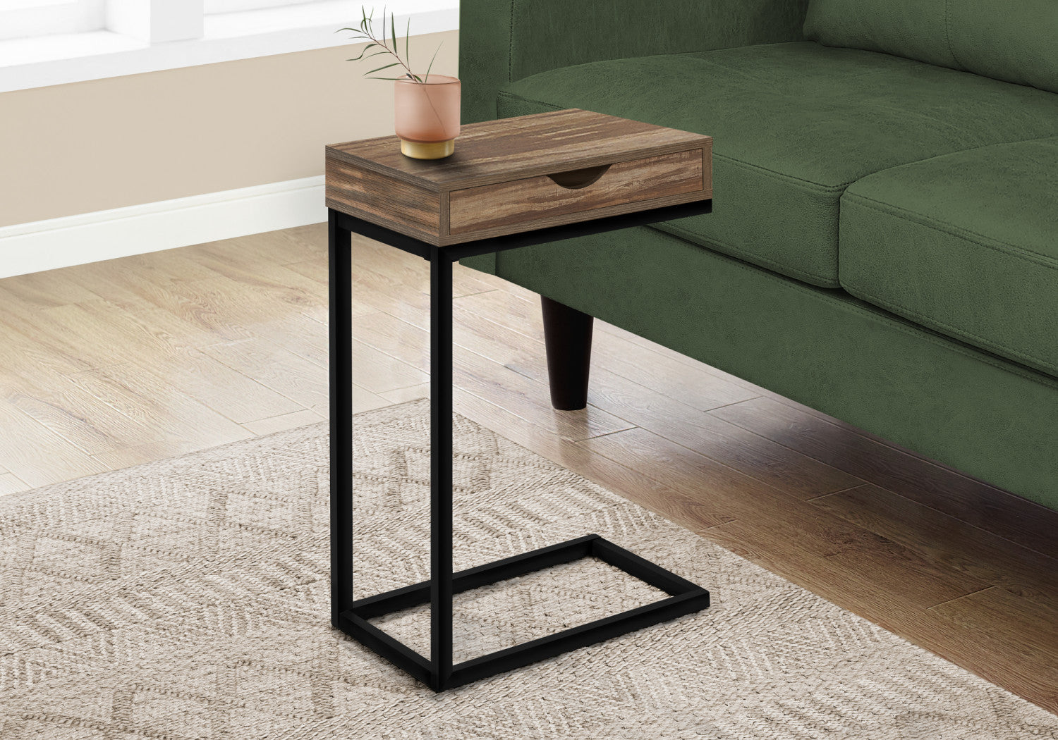 Modern Astra Side Table - Brown Wooden End Table for Living Room, Bedroom & Office - Stylish & Functional Small Table for Home Decor