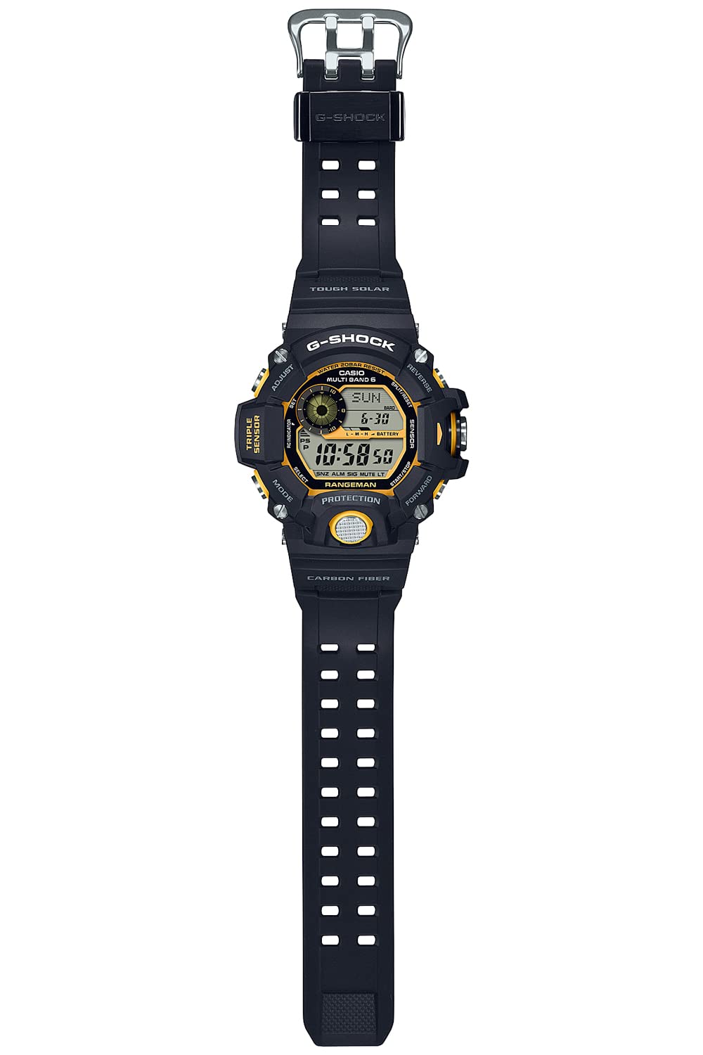 Casio GW-9400 Rangeman Solar Atomic Digital Watch - Shock Resistant, Tough Solar Power, Multi-Band 6 Atomic Timekeeping - Perfect for Outdoor Adventures, Hiking & Military Use