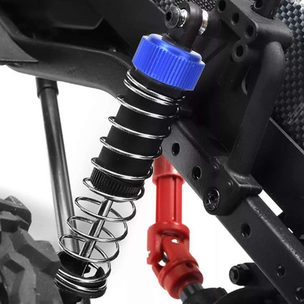 Tbest 1:10 Scale RC Shock Absorbers - Heavy Duty Plastic & Metal Front Shock Struts for 1/10 RC Crawler Cars, P1951 Replacement Parts | Off-Road Racing, Rock Crawling, RC Vehicle Upgrades