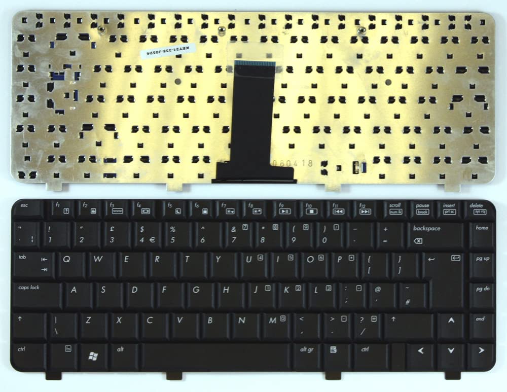 Compaq Presario V3054TU Replacement Laptop Keyboard - UK Layout, Black | Compatible with Keyboards4Laptops | Perfect for Typing, Gaming & Office Work