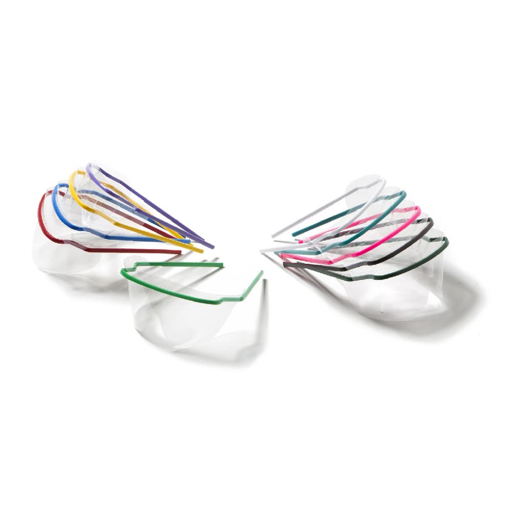 Halyard SafeView SV50A Safety Glasses - Lightweight Protective Eyewear, Assorted Colors, Case of 50 - Ideal for Healthcare, Laboratory & Industrial Use