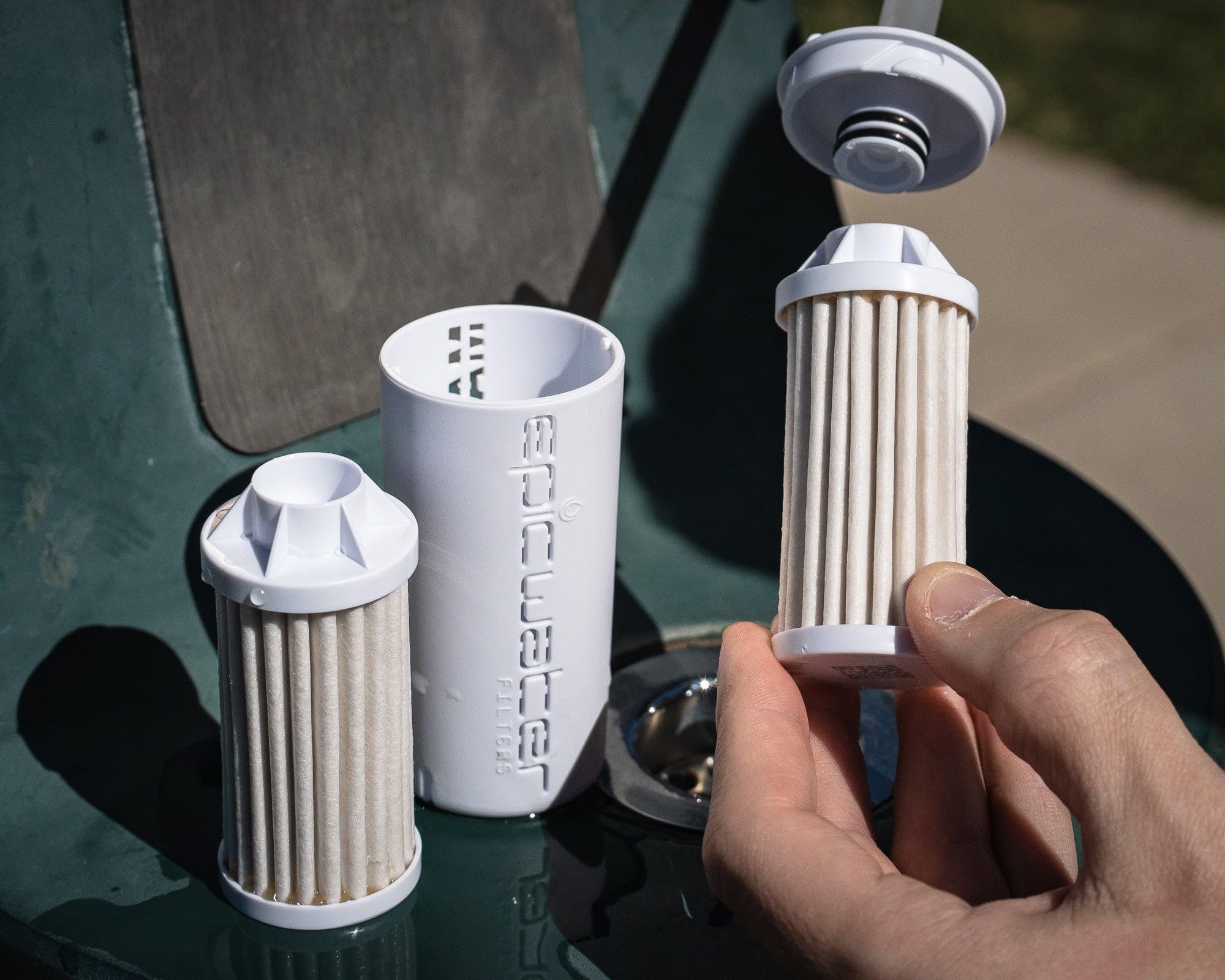 Epic Water Filters Nalgene OG Water Bottle with Built-in Filter | BPA-Free 32oz USA Made Water Bottle | Removes 99.99% of Tap Water Contaminants & PFAS | Smoke Grey | Perfect for Hiking, Camping & Outdoor Adventures