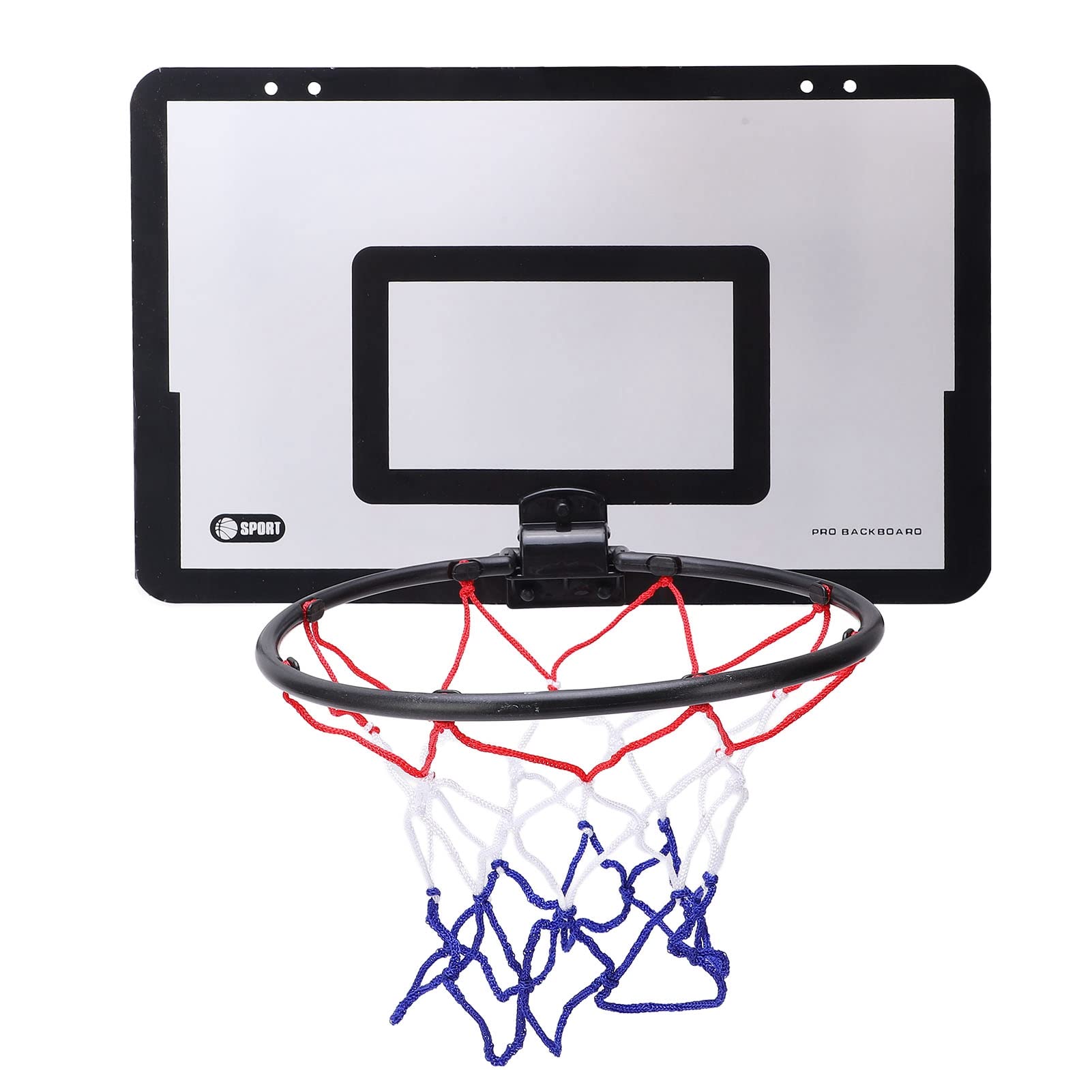 Shock-Absorbing Over-The-Door Mini Basketball Hoop Set - Indoor Basketball Game for Kids, Boys & Teens - Perfect for Bedroom, Playroom & Dorm Decor - Complete Basketball Accessories & Fun Sports Gift