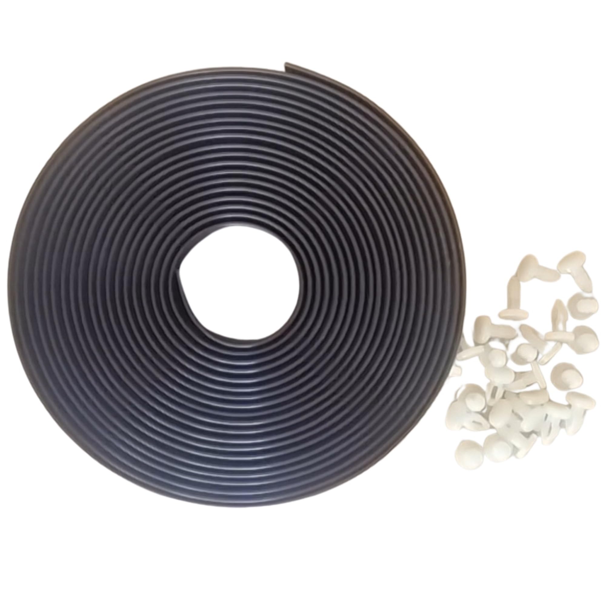 10 ft x 2 Inch Wide Black Vinyl Strapping Replacement Straps - Durable Patio Chair & Outdoor Furniture Repair Straps with Matte Finish - Perfect for Lawn Chairs, Loungers, and Poolside Furniture
