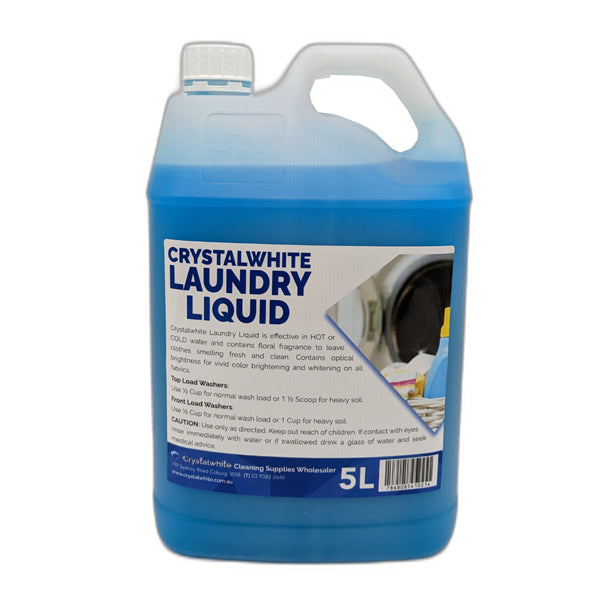 Crystalwhite Laundry Detergent Liquid - Gentle & Effective Stain Remover for All Fabrics | Perfect for Everyday Laundry, Baby Clothes & Delicates
