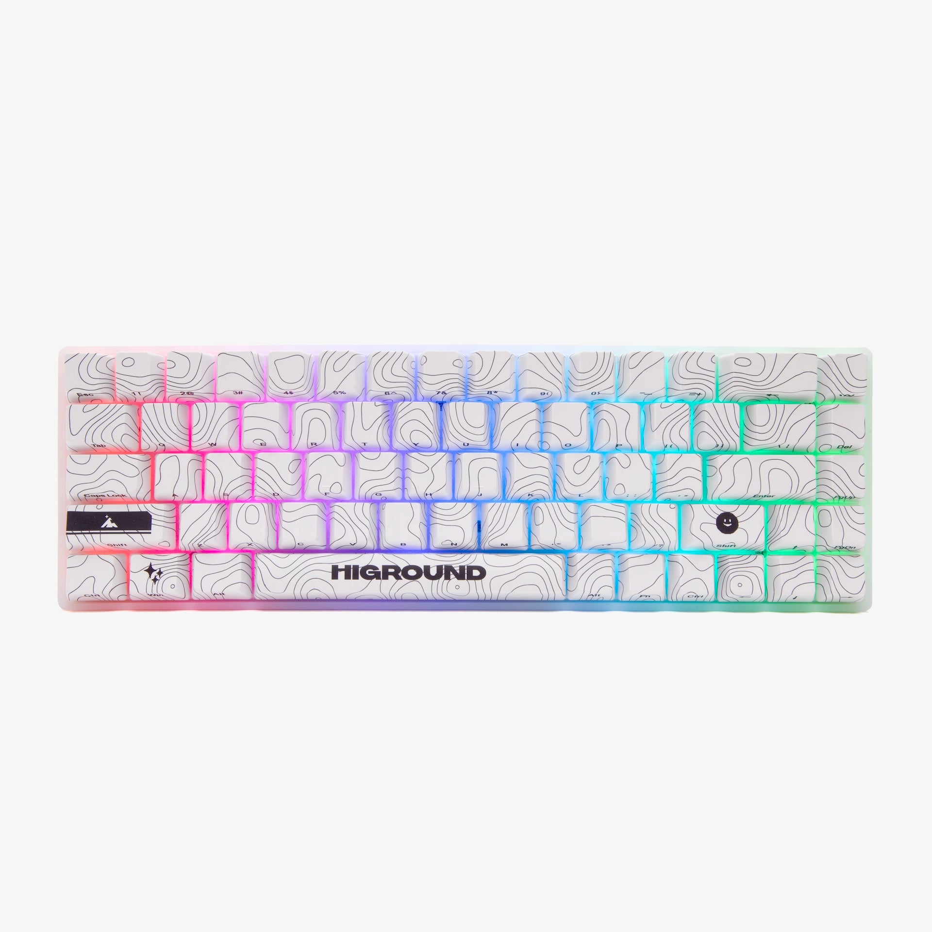 Higround Basecamp 65+ Mechanical Gaming Keyboard - Snowstone White | Compact 65% Layout with Hot-Swappable Switches | Perfect for Esports, Streaming & Office Work