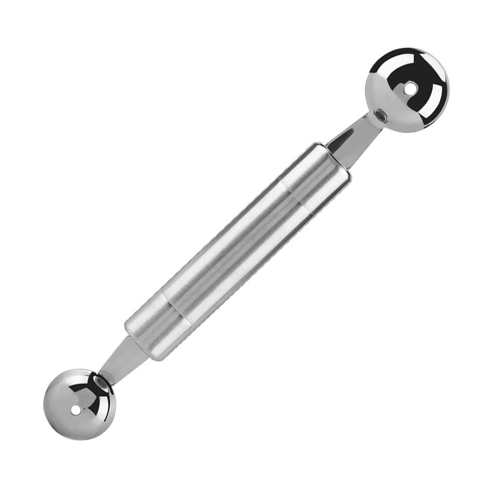 Premium Stainless Steel Watermelon Baller & Fruit Carving Knife - Dual-Ended Kitchen Tool for Melon Balls & Fruit Carving - Perfect for Summer BBQs, Fruit Platters & Cocktail Garnishes