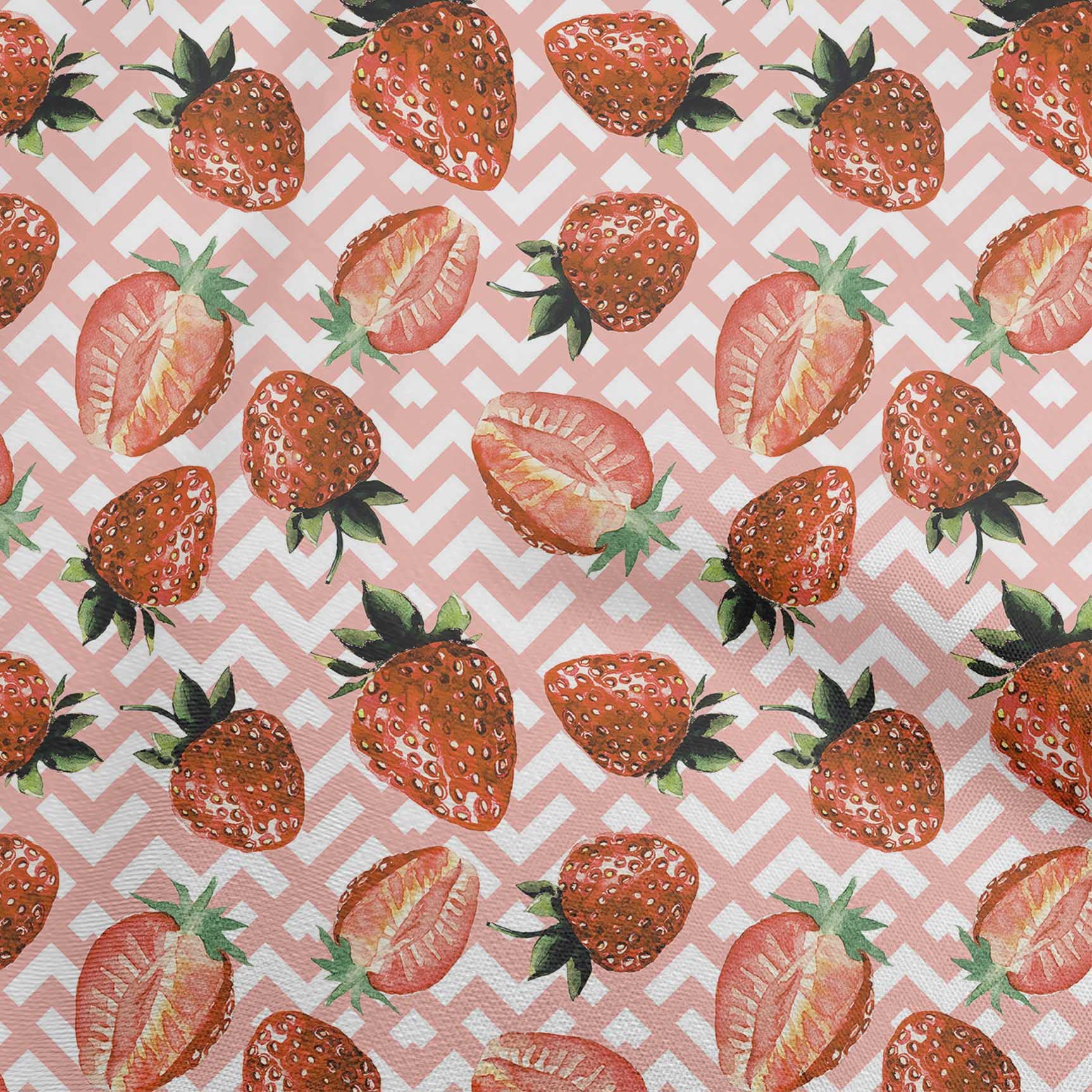 oneOone Rayon Orange Fruit Print Fabric by The Yard - 56 Inch Wide for DIY Clothing, Dresses, Skirts & Home Decor Sewing Projects
