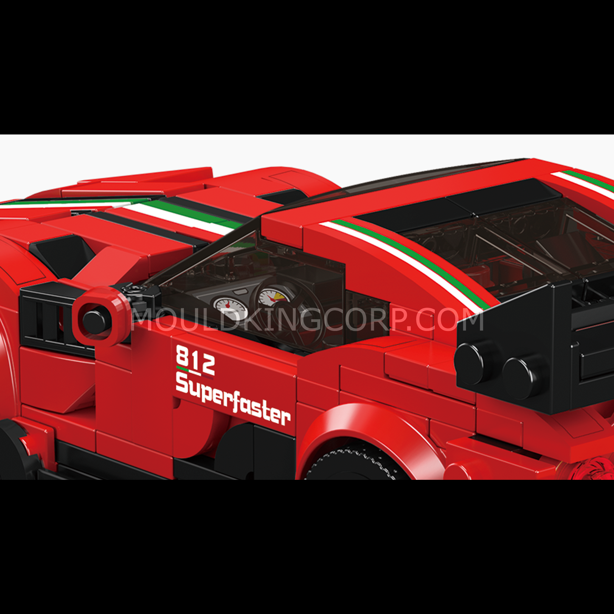 Mould King 27079 F8 1Z Supercar Model Building Kit - 449 Piece DIY Race Car Construction Set for Adults & Teens - Perfect for Collectors, Gifts, and Home Decoration