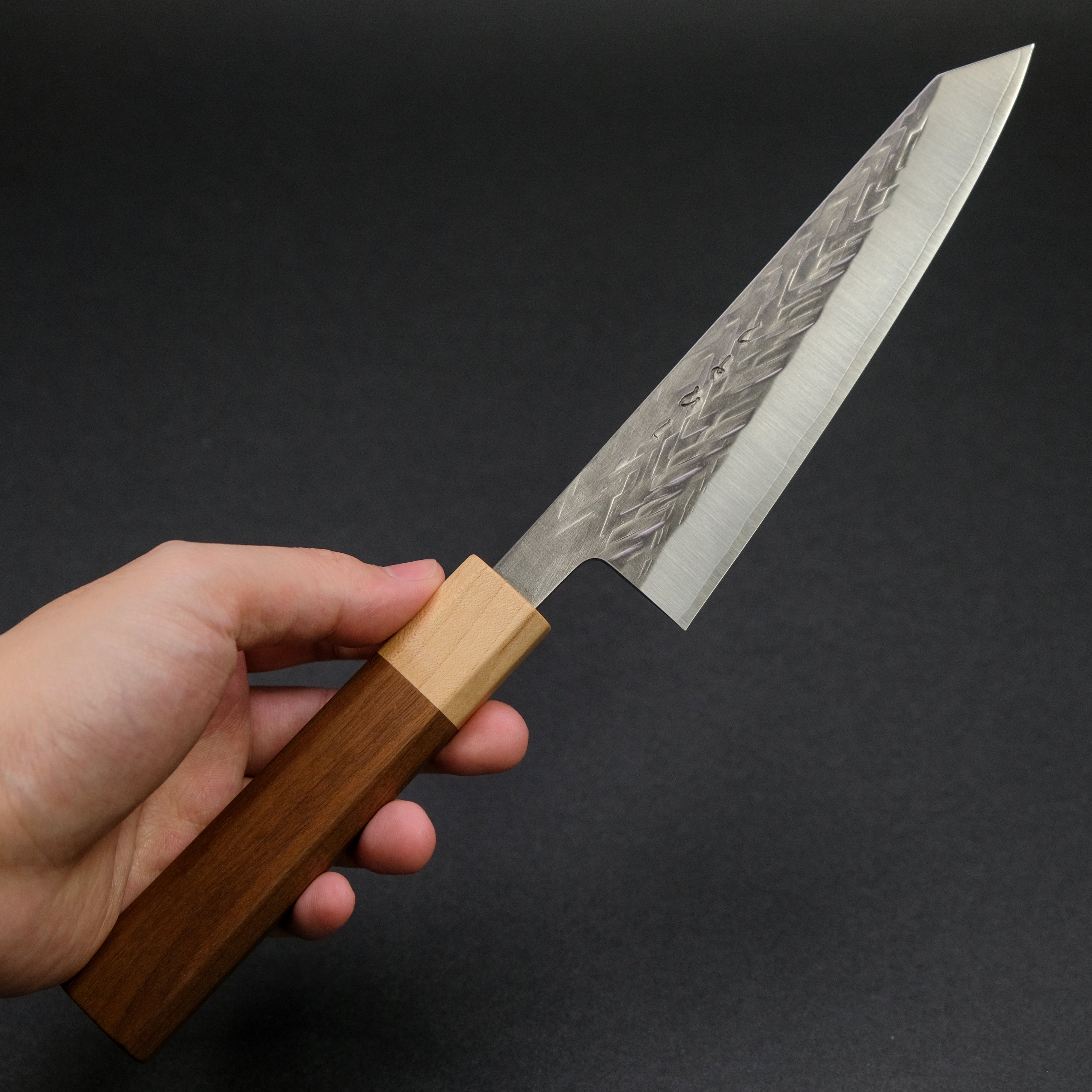 Hitohira TD SLD Tsuchime Honesuki Kaku 150mm Japanese Boning Knife with Walnut Handle - Perfect for Poultry Butchery, Meat Deboning & Professional Kitchen Use