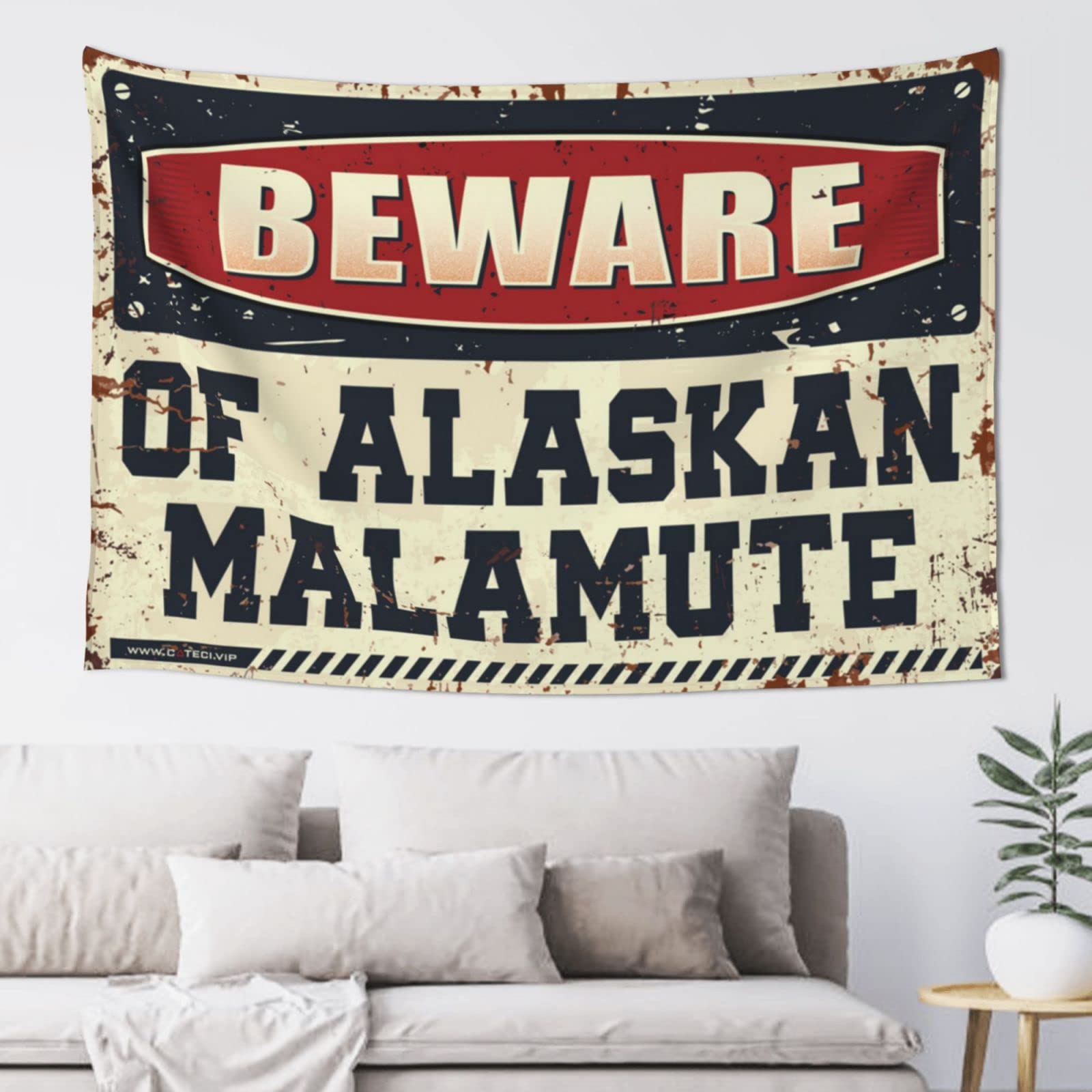 Alaskan Malamute Tapestry Wall Hanging - 75x100cm Aesthetic Room Decor for Teens | Perfect for Bedroom, Dorm, or Living Room Wall Art