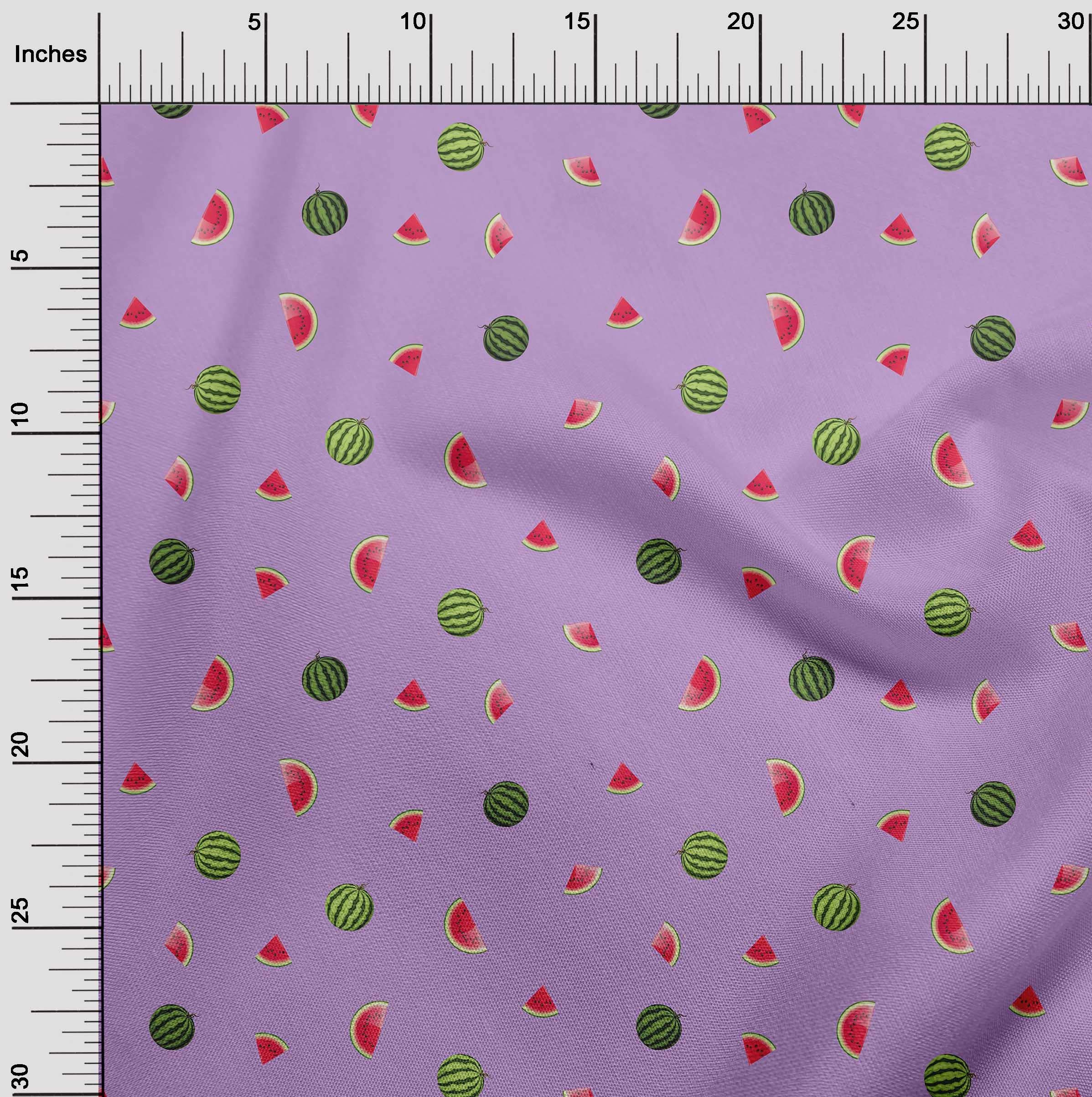 oneOone Cotton Flex Fabric - Watermelon Fruit Printed Fabric - 1 Yard (40 Inch Wide) - Perfect for DIY Crafts, Quilting, and Summer Fashion Projects