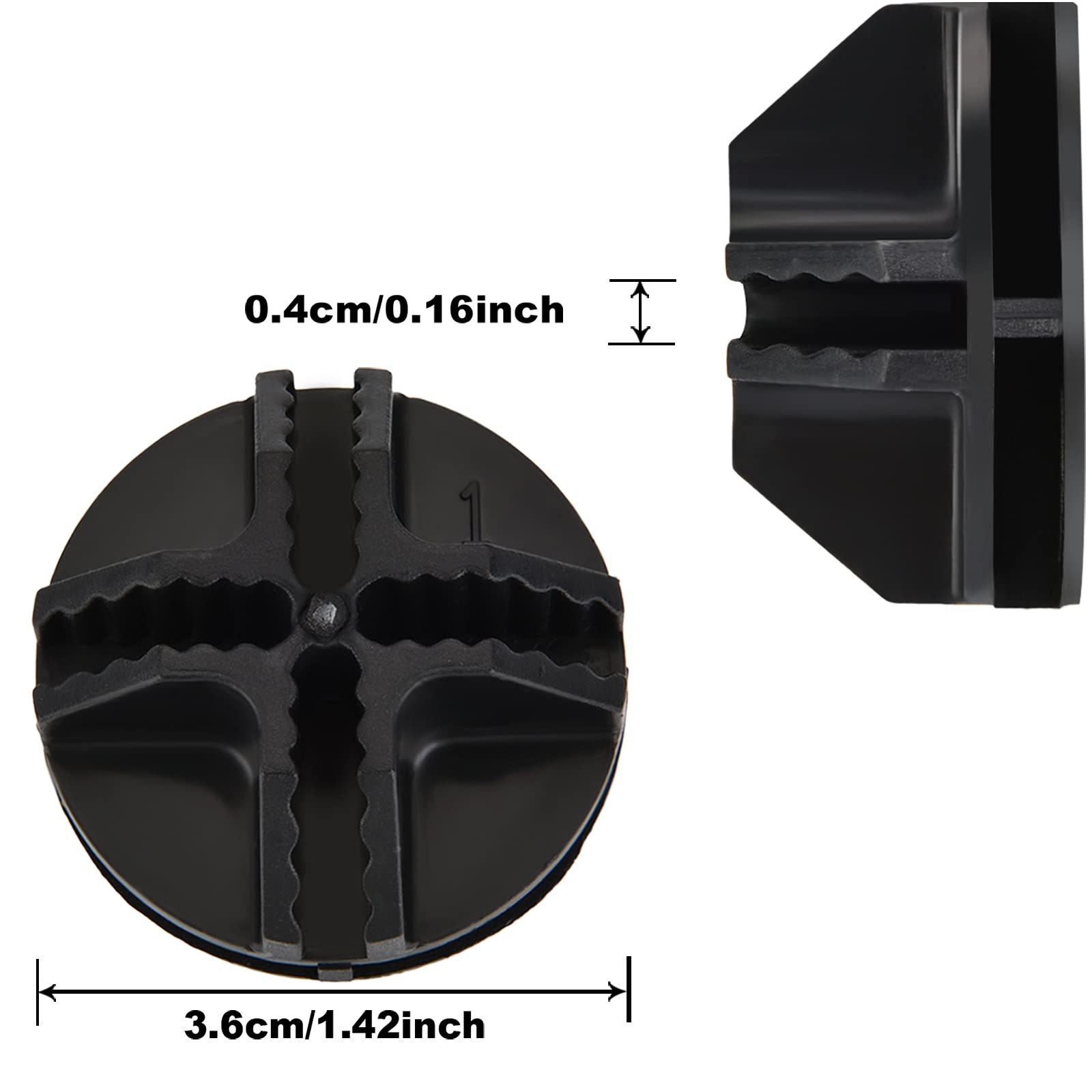 48-Piece Black ABS Plastic Cube Connectors for Modular Storage - Wire Cube Organizer for Closet, Shelving & DIY Storage Solutions | Perfect for Home Organization & Garage Storage Systems