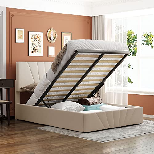 Beige-upholstered Bed#99