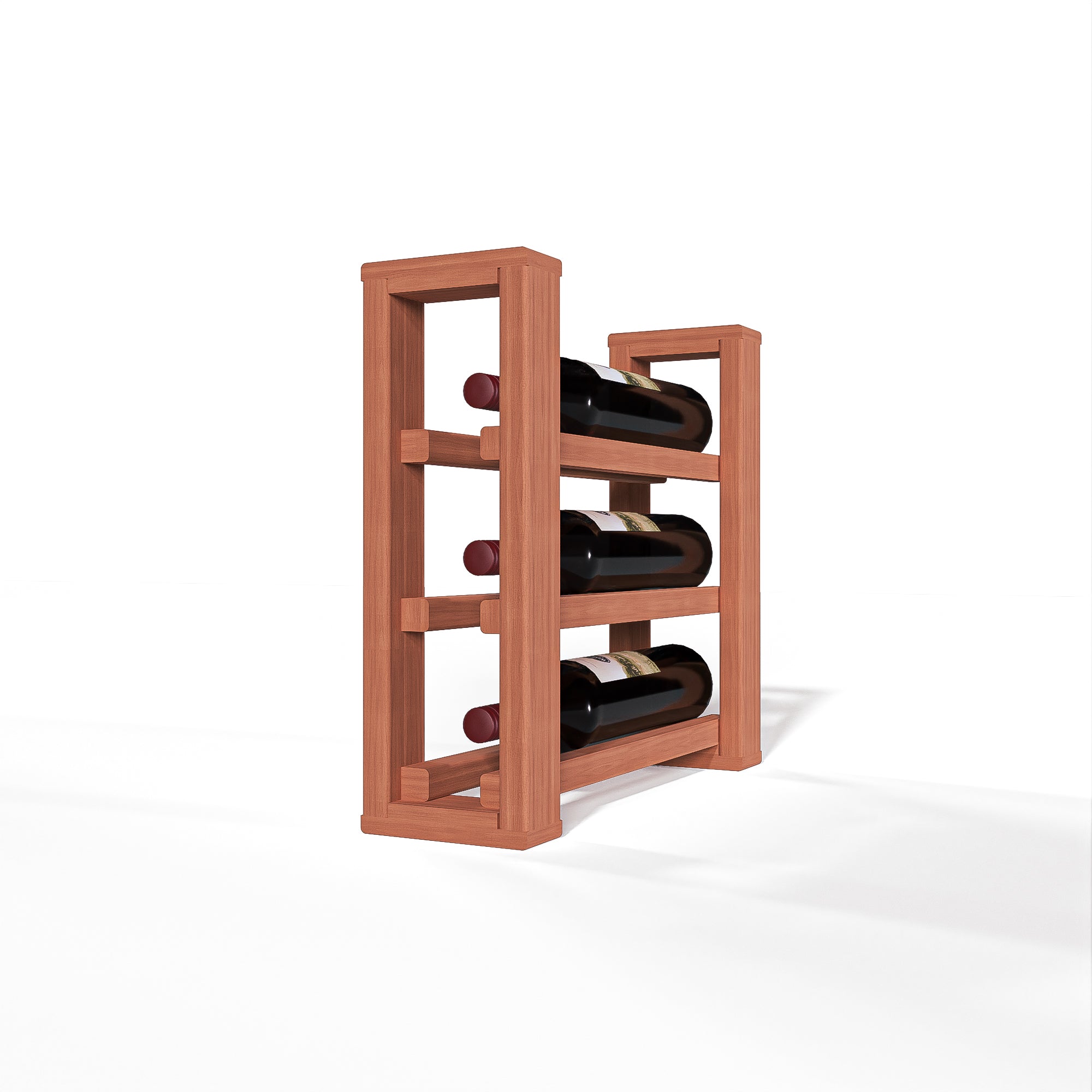 GrandCellar™ 12-Bottle Single Column Split Wine Rack - Space Saving Wine Storage for Kitchen, Dining Room or Cellar Organization