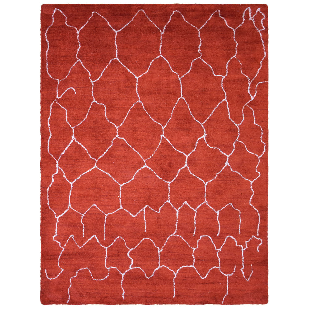 Handmade Fusion Hand Knotted Rug - Premium Wool Area Rug for Living Room, Bedroom & Dining Room - Soft & Durable Home Decor for Cozy Spaces
