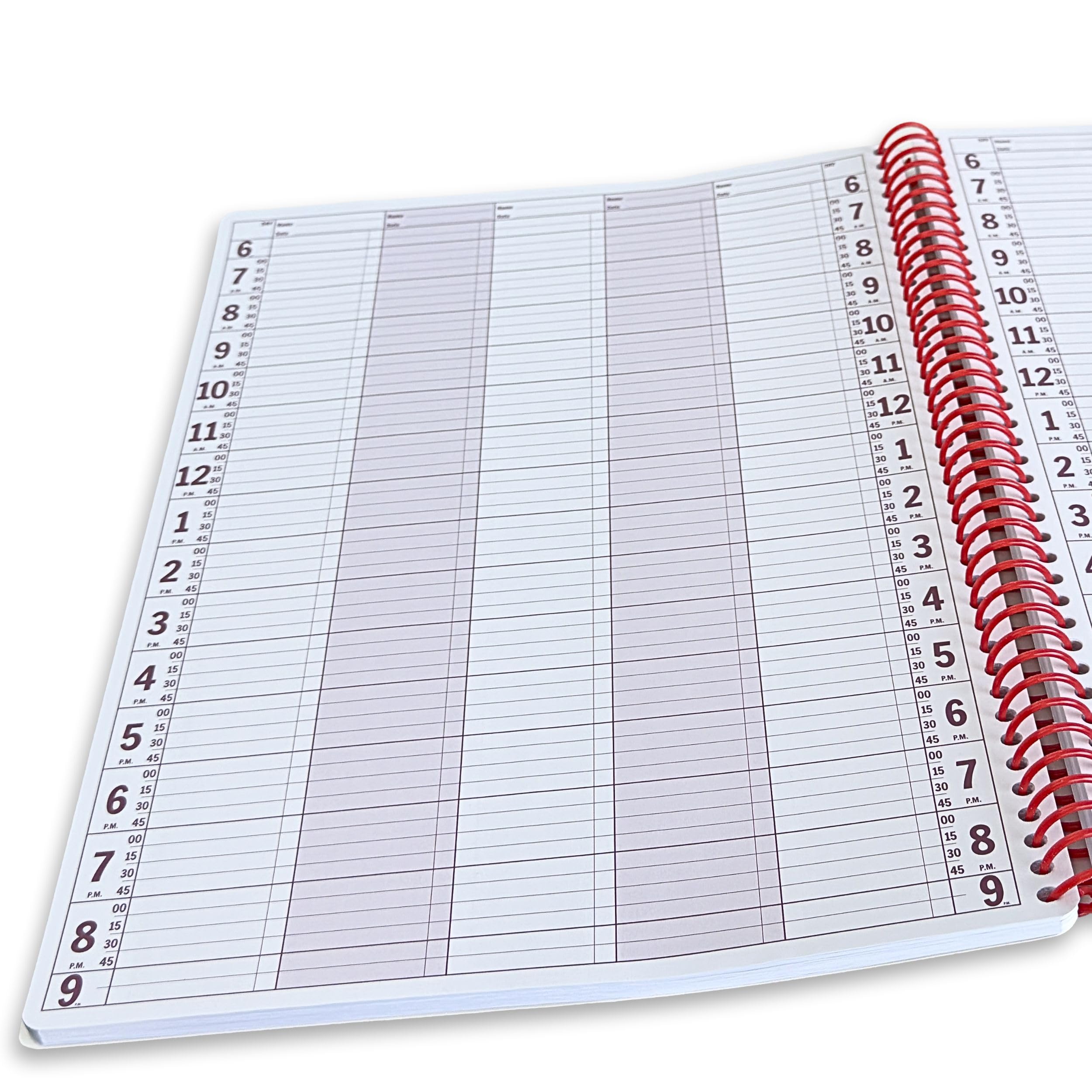2025 Undated 5-Column Spiral Notebook Planner - 10