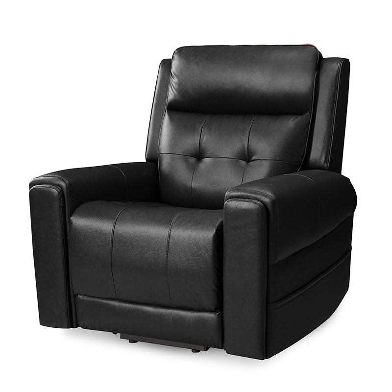 Horace Lift Support Deluxe Power Recliner Chair - Electric Massage Reclining Sofa with USB Charger & Cup Holders - Perfect for Living Room, Home Theater & Elderly Comfort