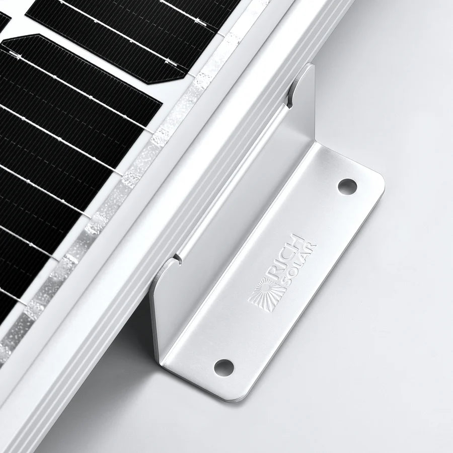 Rich Solar Mounting Z Brackets with Screws - Set of 4 for Solar Panel Installation | Durable & Weatherproof Solar Panel Mounting Hardware for RV, Boat & Off-Grid Systems