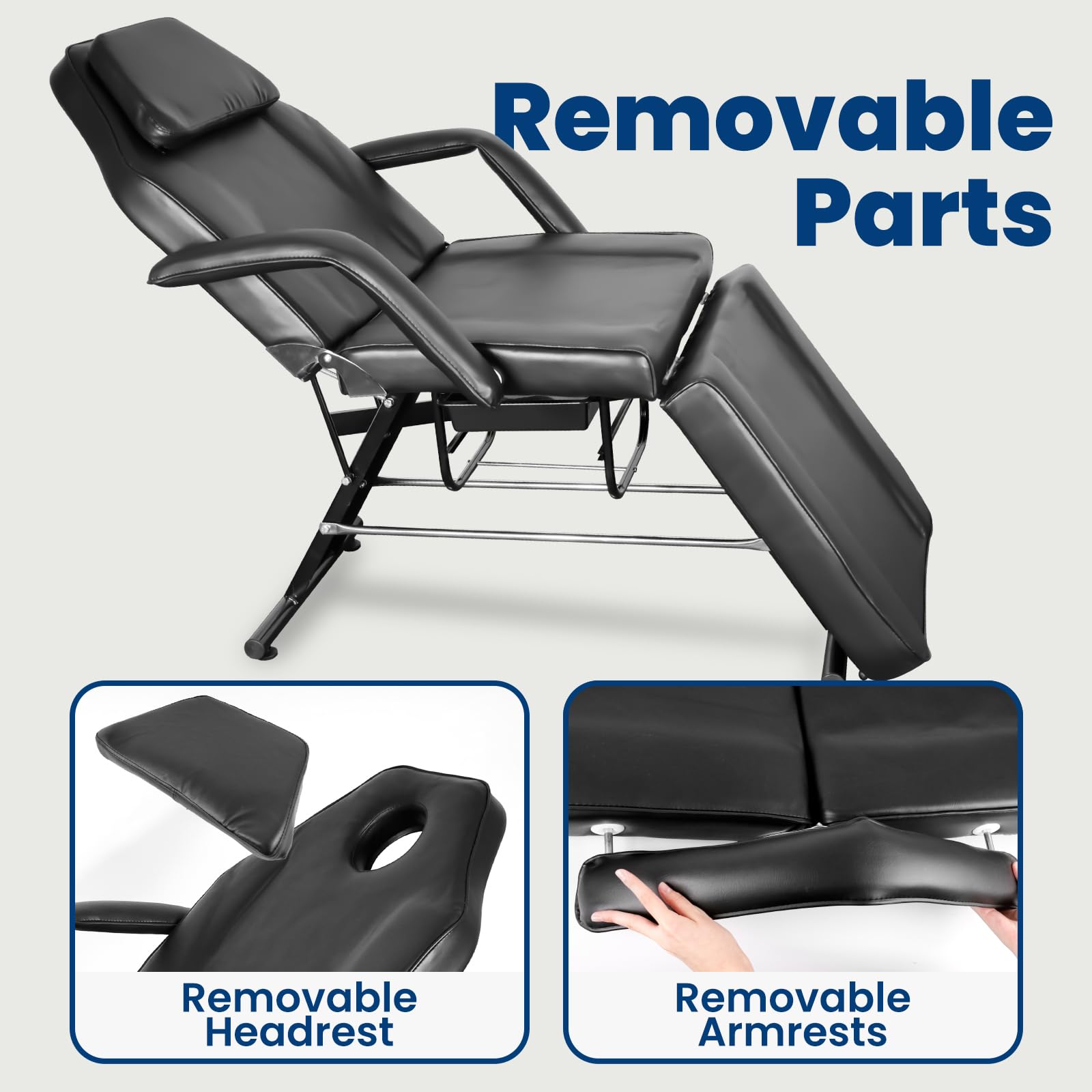 Professional Hydraulic Tattoo Chair & Massage Bed - 71