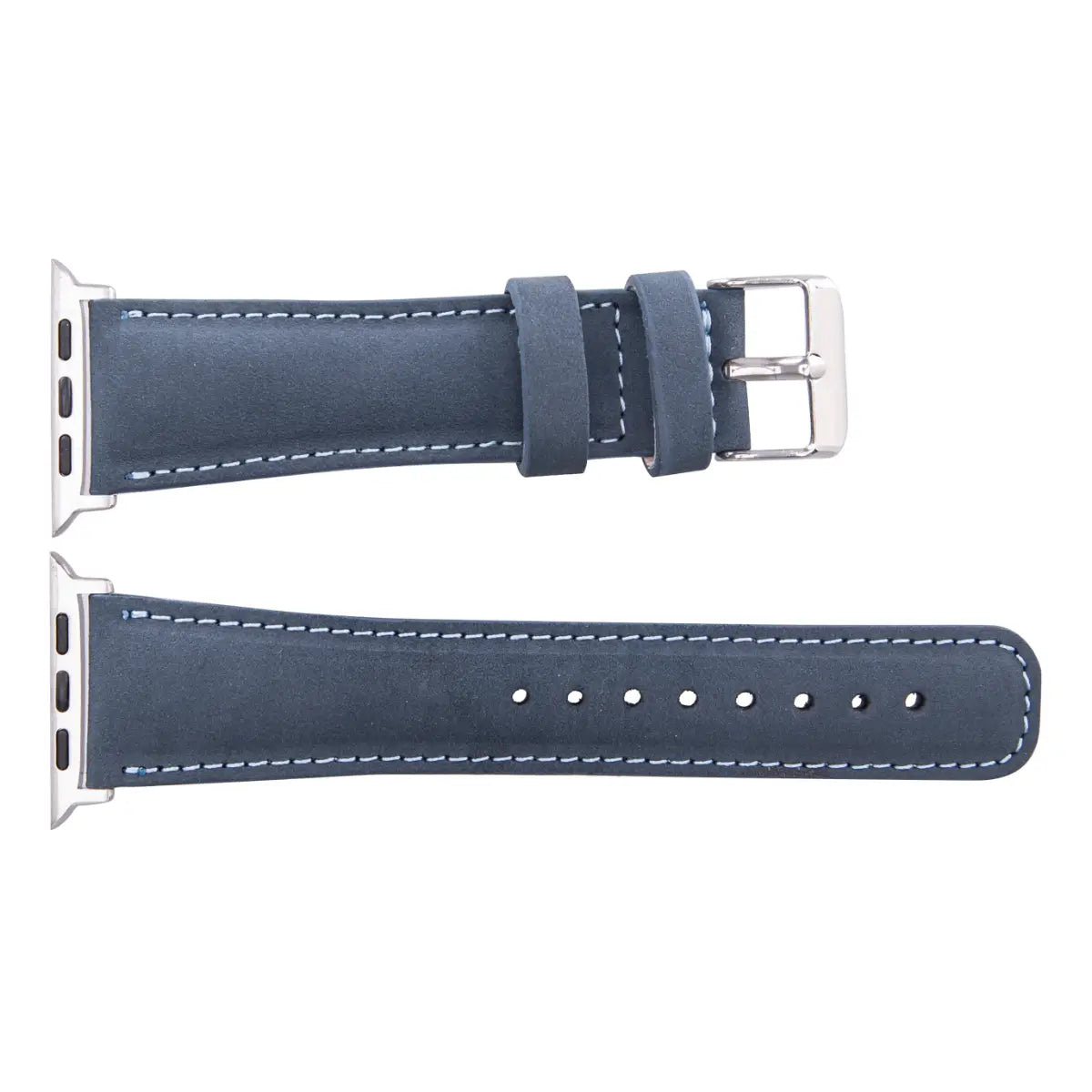 Vintage Blue Distressed Leather Apple Watch Band - Classic & Stylish Replacement Strap for Apple Watch Series 1-9, SE & Ultra - Perfect for Casual, Business & Everyday Wear