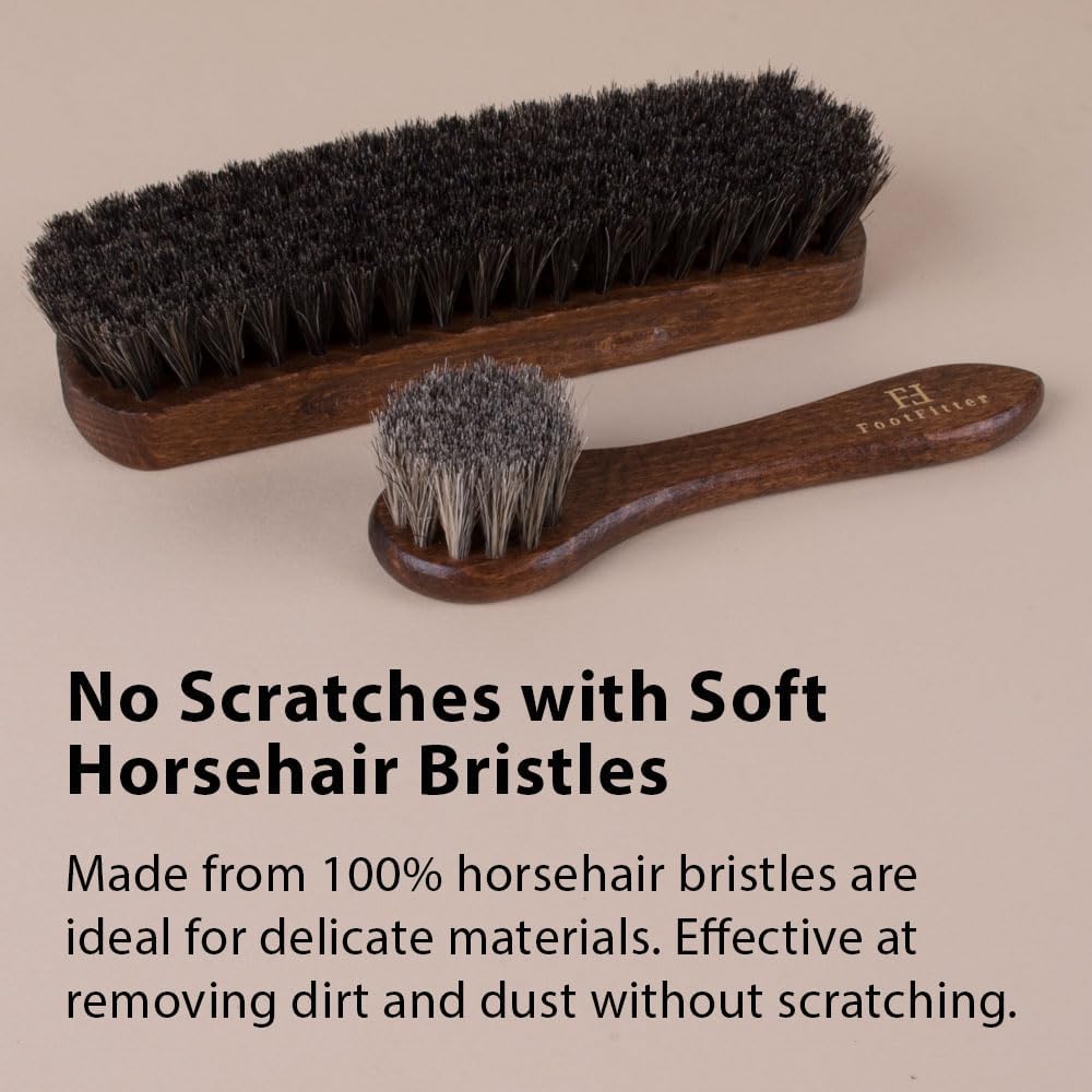 Premium Leather Shoe Shine & Suede Cleaning Kit with Cedar Valet Box - Includes Polish Creams, Brushes & Shoe Care Tools for Men & Women - Perfect for Home, Office & Travel Shoe Maintenance