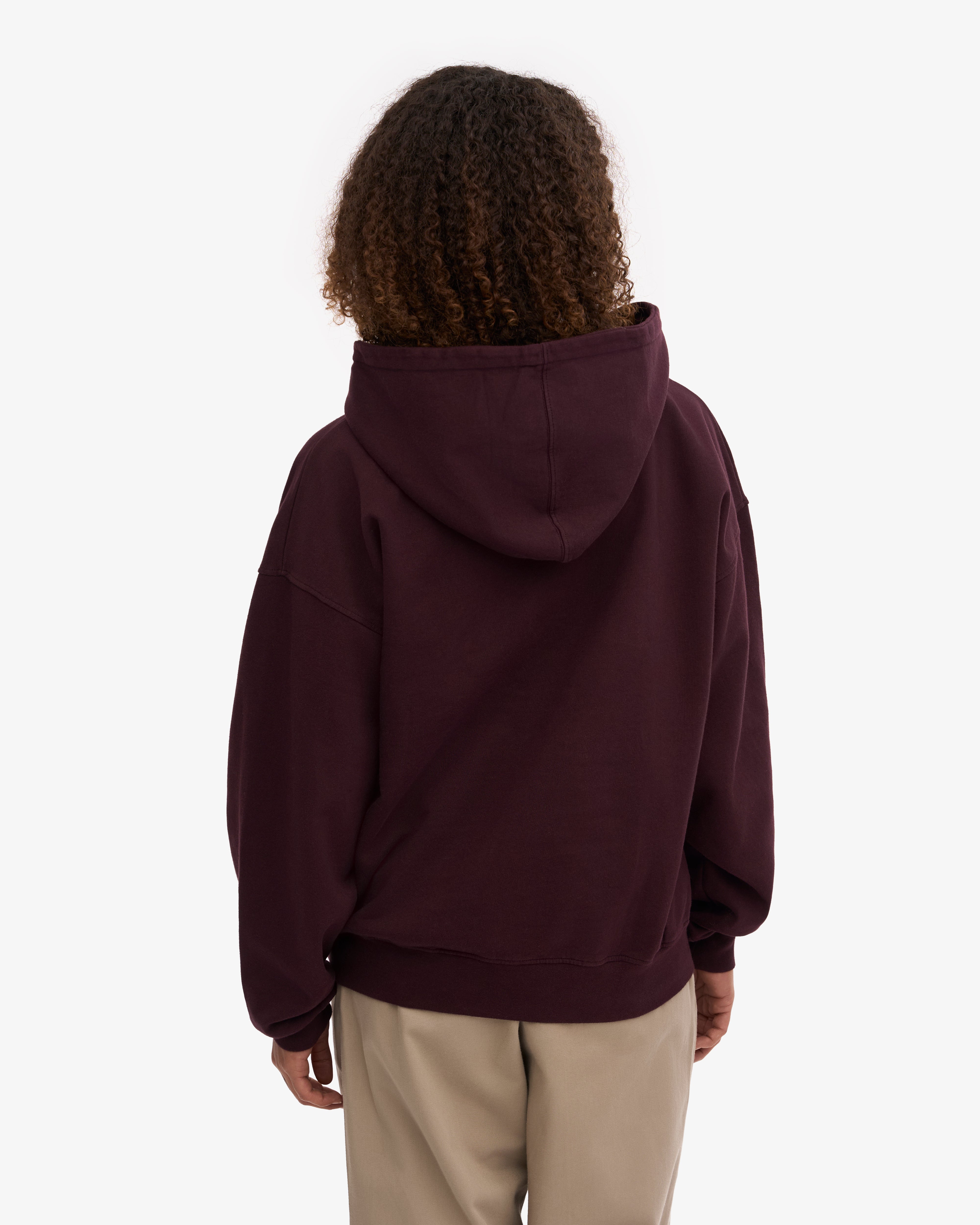 Organic Oversized Hoodie - Oxblood Red | Cozy Unisex Pullover for Men & Women | Perfect for Casual Wear, Loungewear & Outdoor Activities